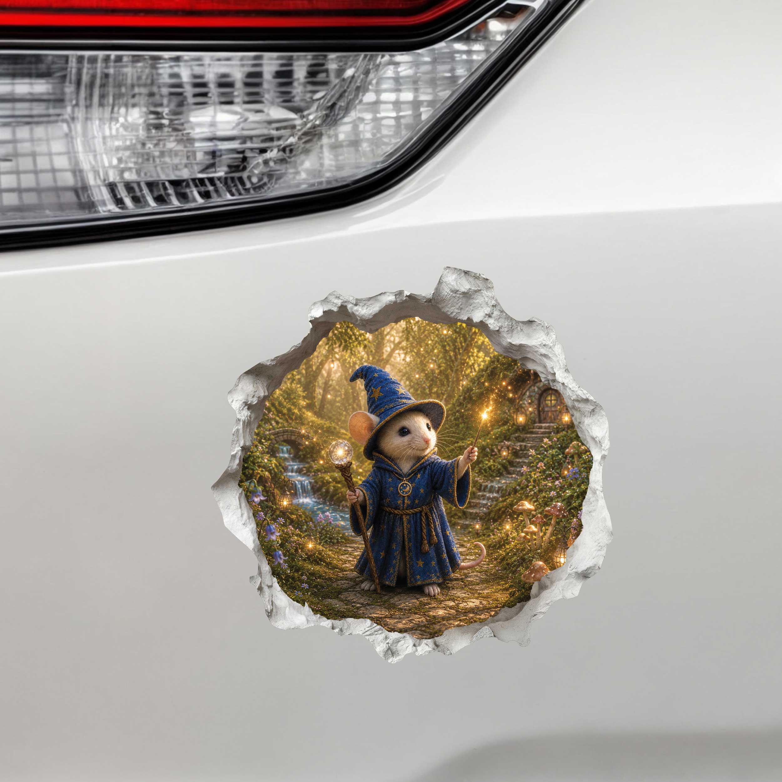Wizard Mouse Hole Decal