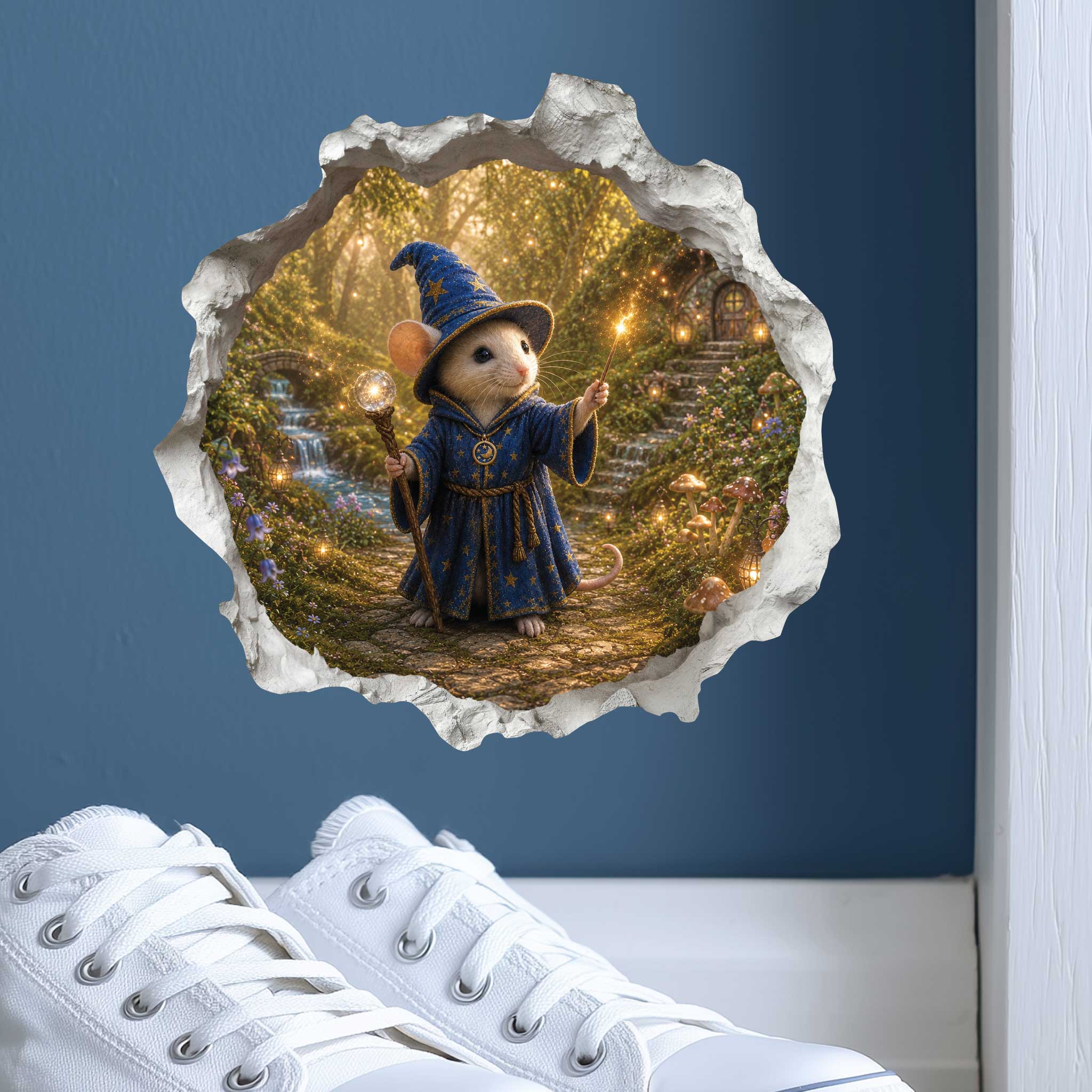 Wizard Mouse Hole Decal