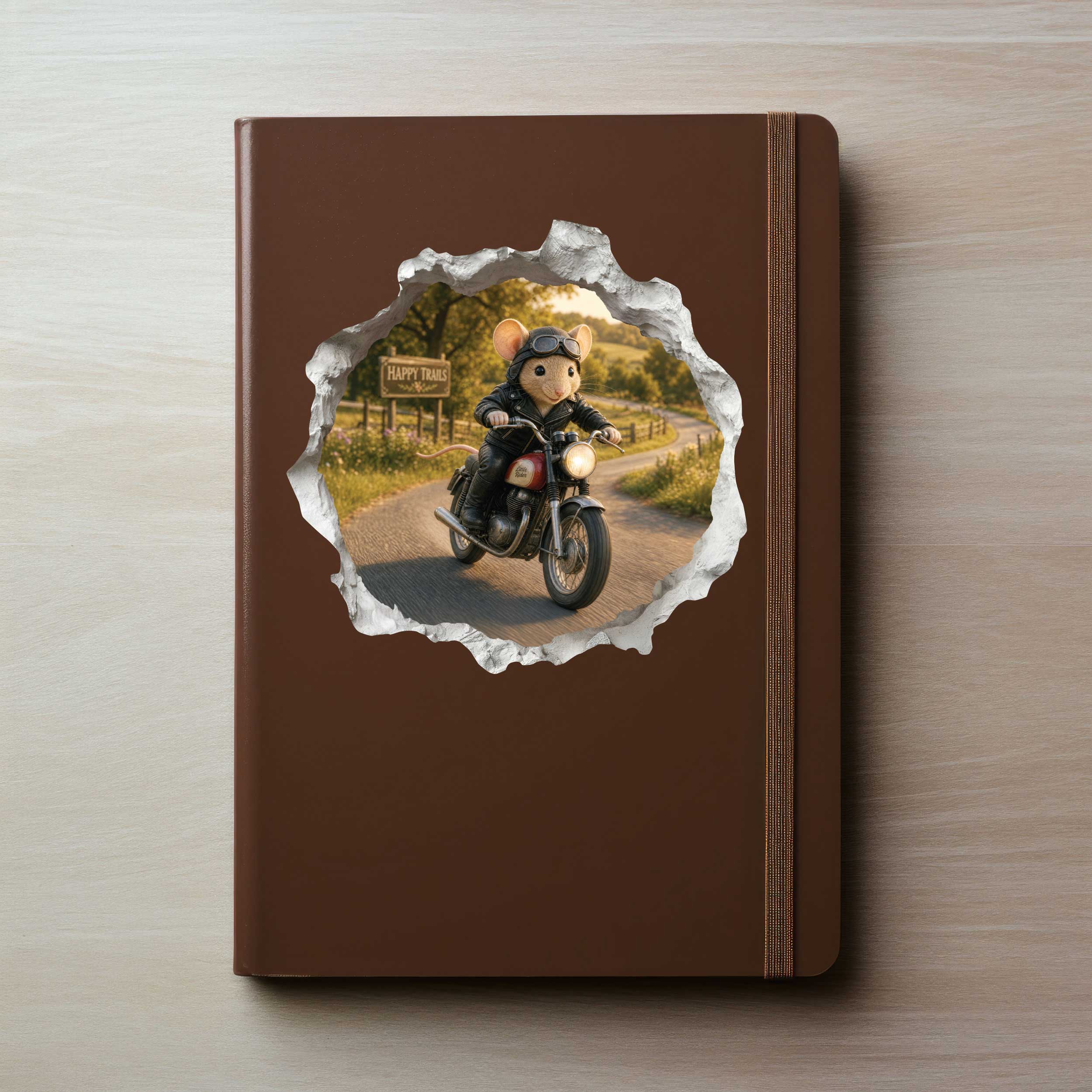 Motorcycle Mouse Hole Decal