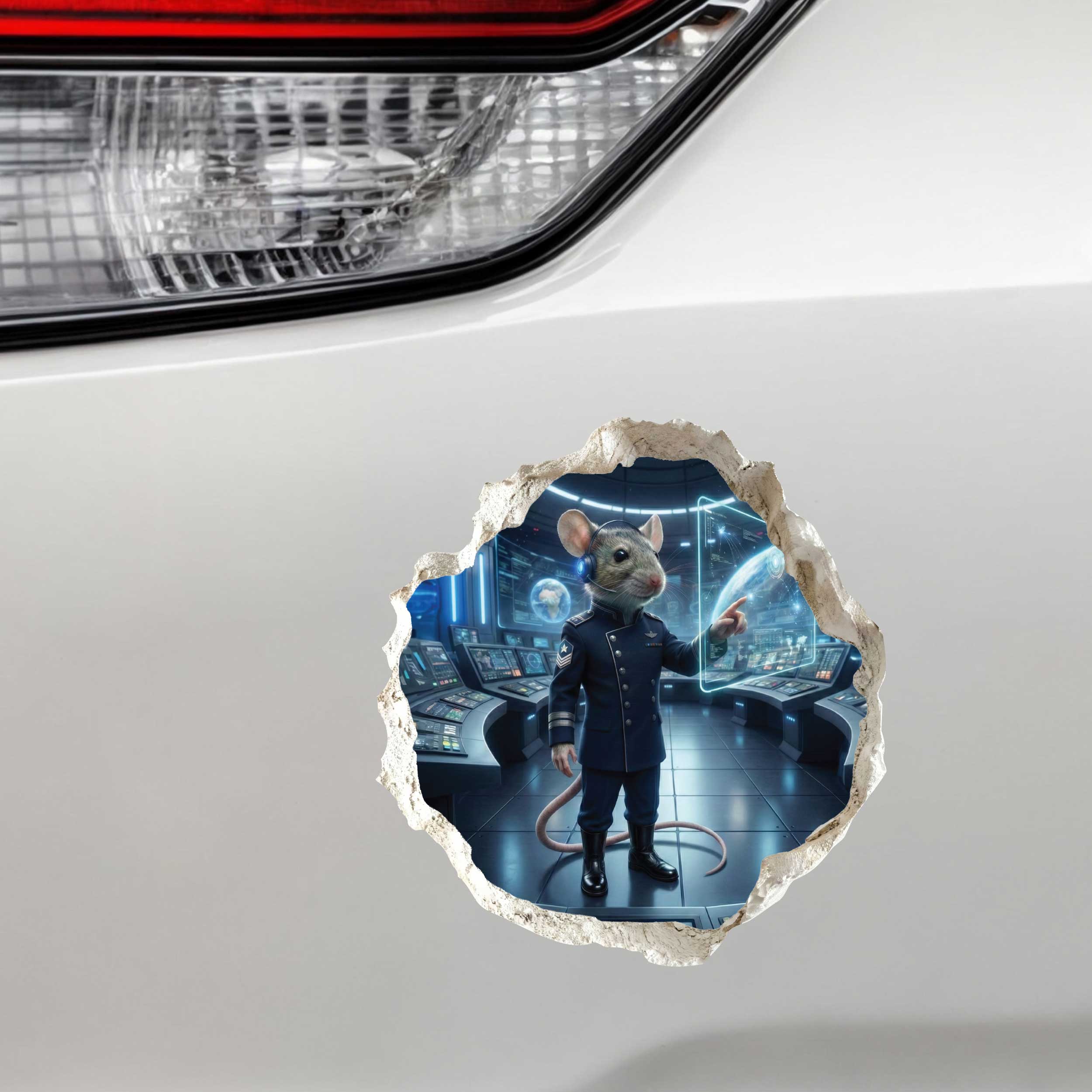 Space Force Mouse Hole Decal