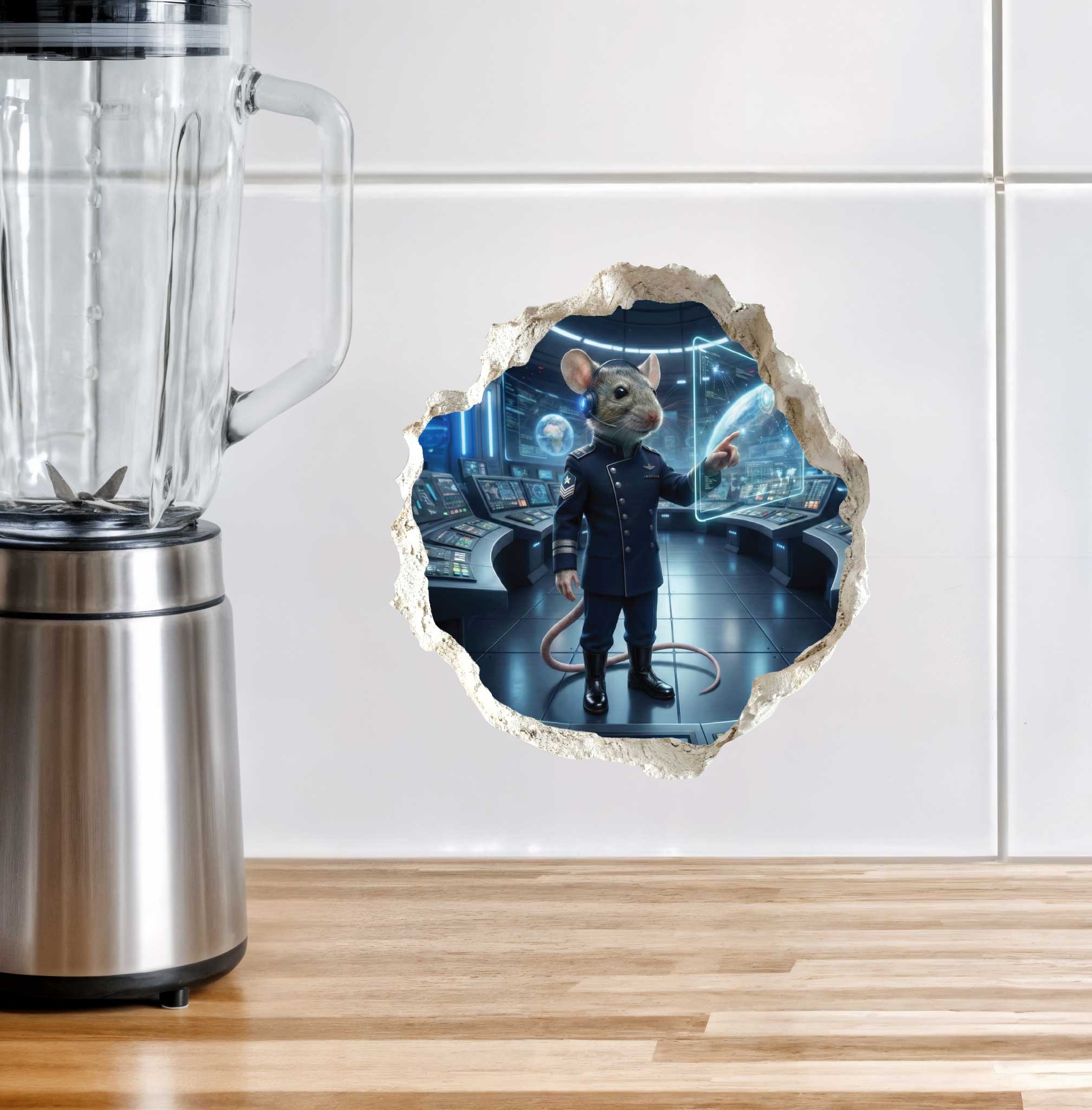 Space Force Mouse Hole Decal