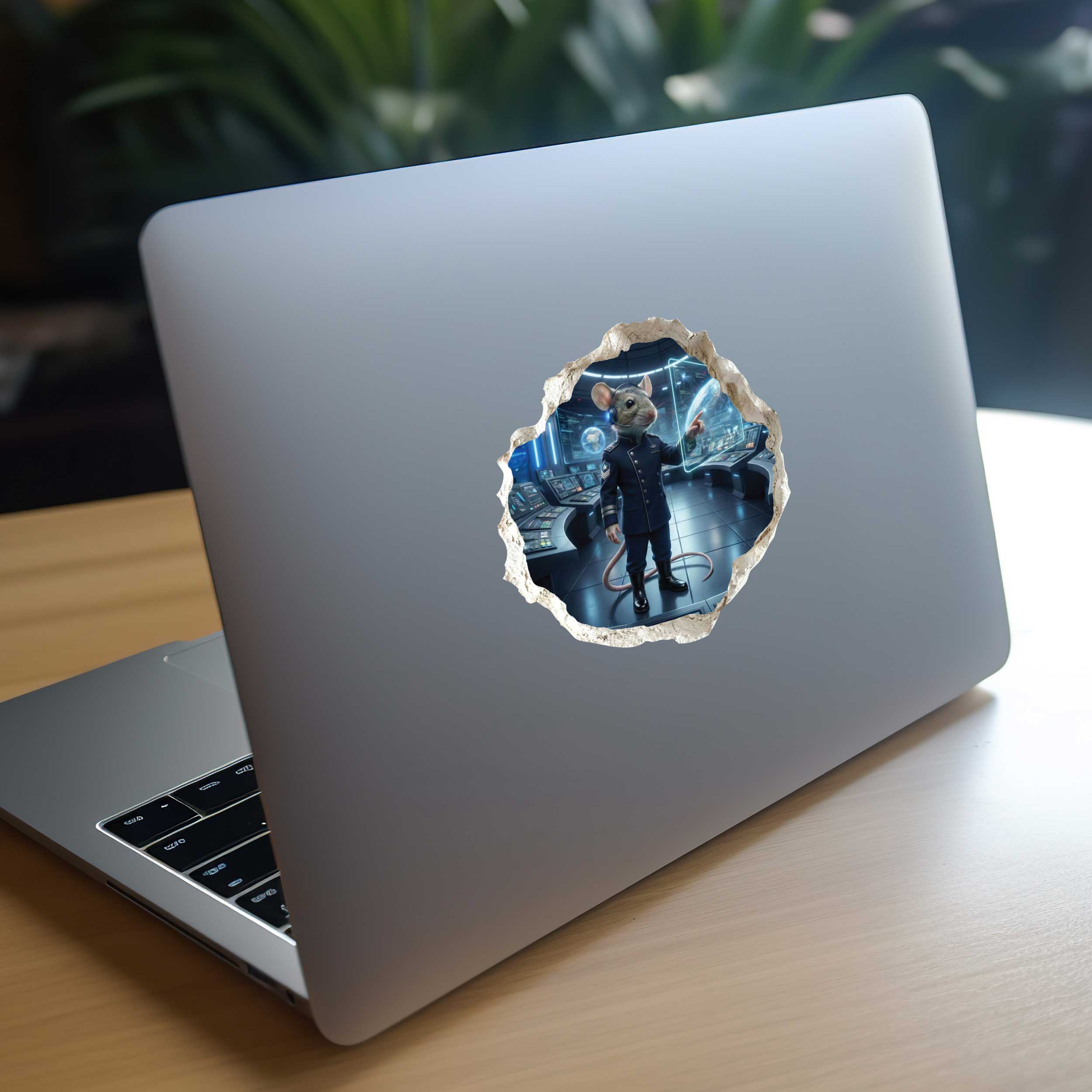 Space Force Mouse Hole Decal
