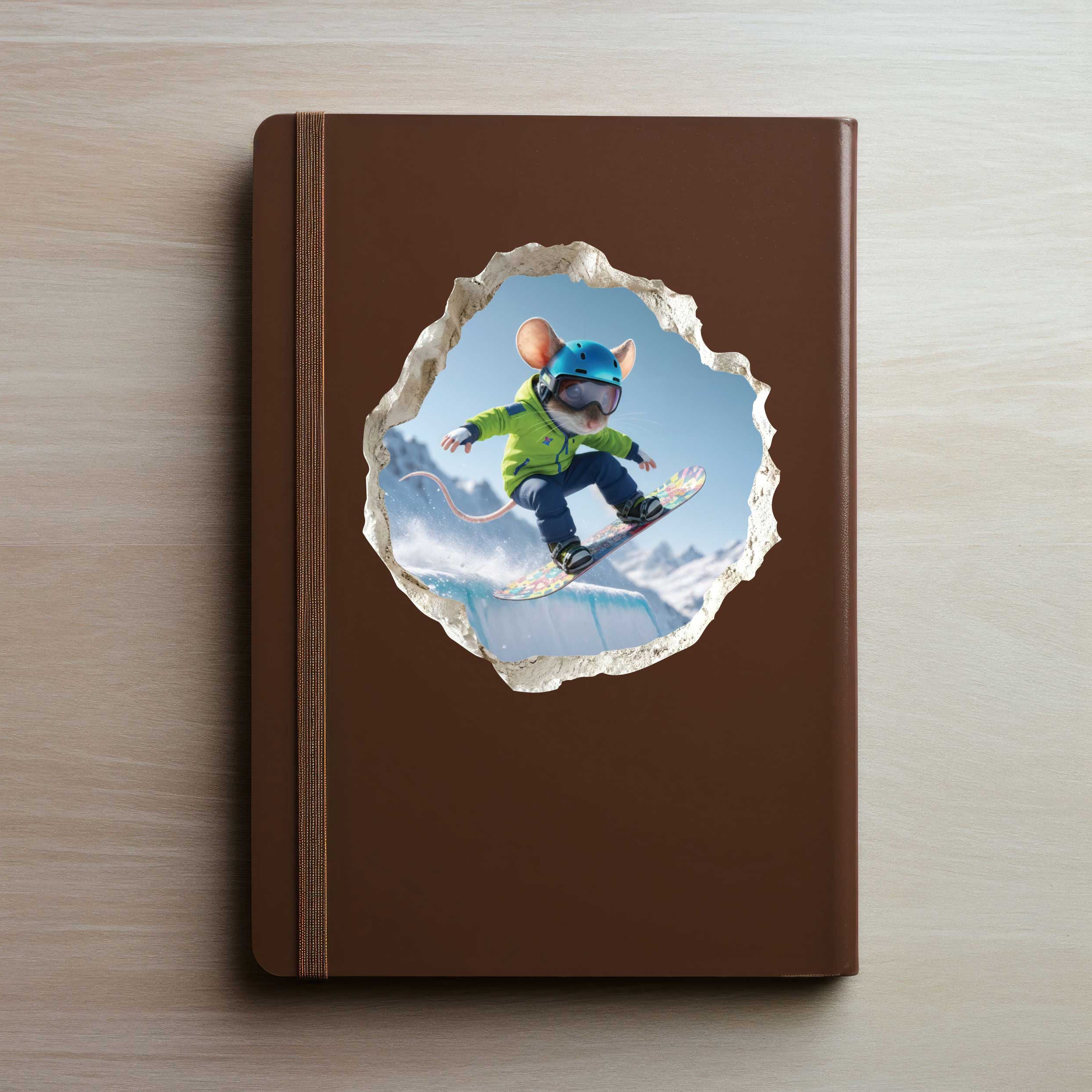 Snowboarding Mouse Hole Decal