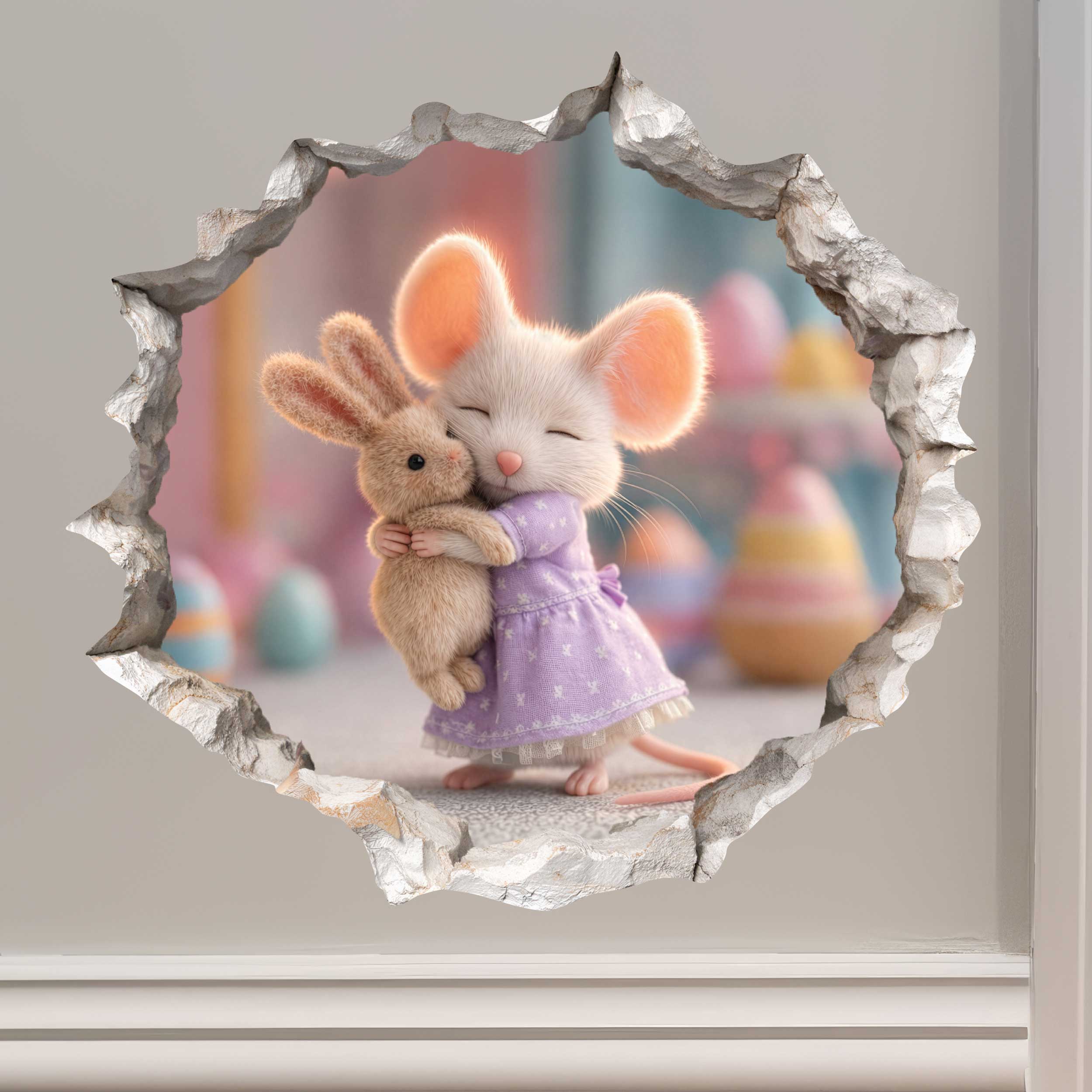 Easter Friends Mouse Hole Decal Bundle