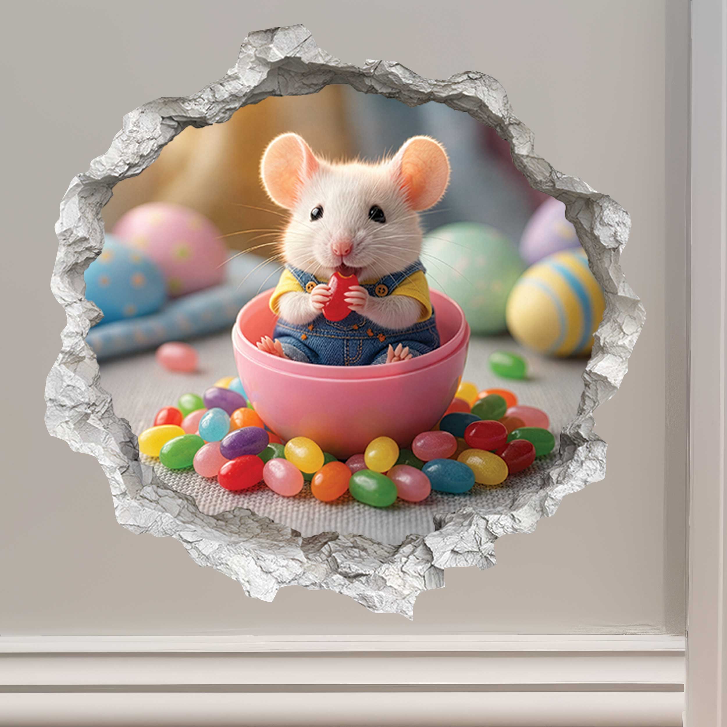 Easter Friends Mouse Hole Decal Bundle