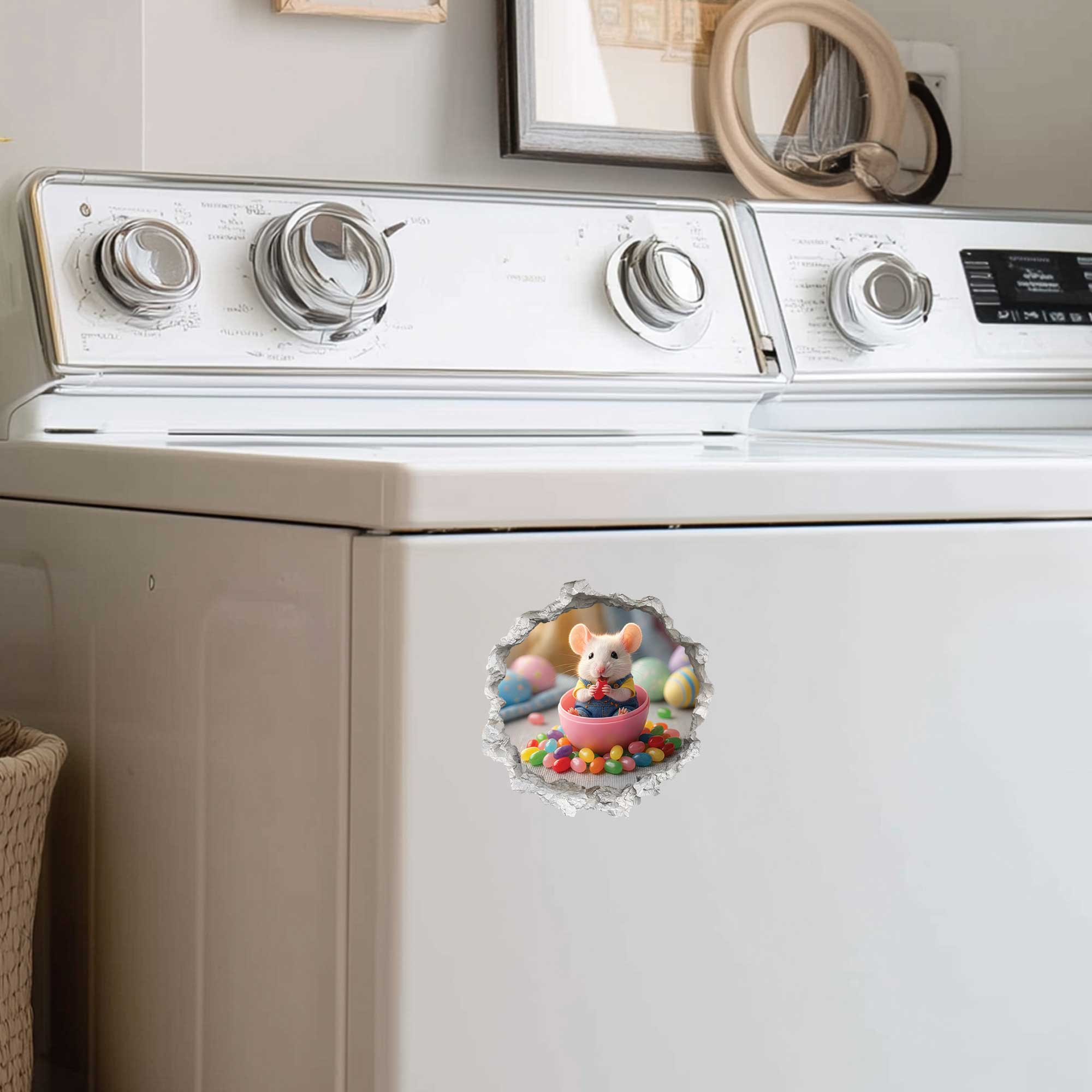 Easter Jelly Bean Mouse Hole Decal