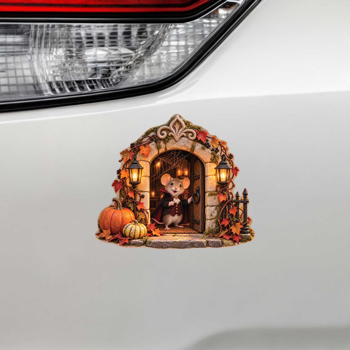 Halloween Vampire Dracula Mouse Hole Decal