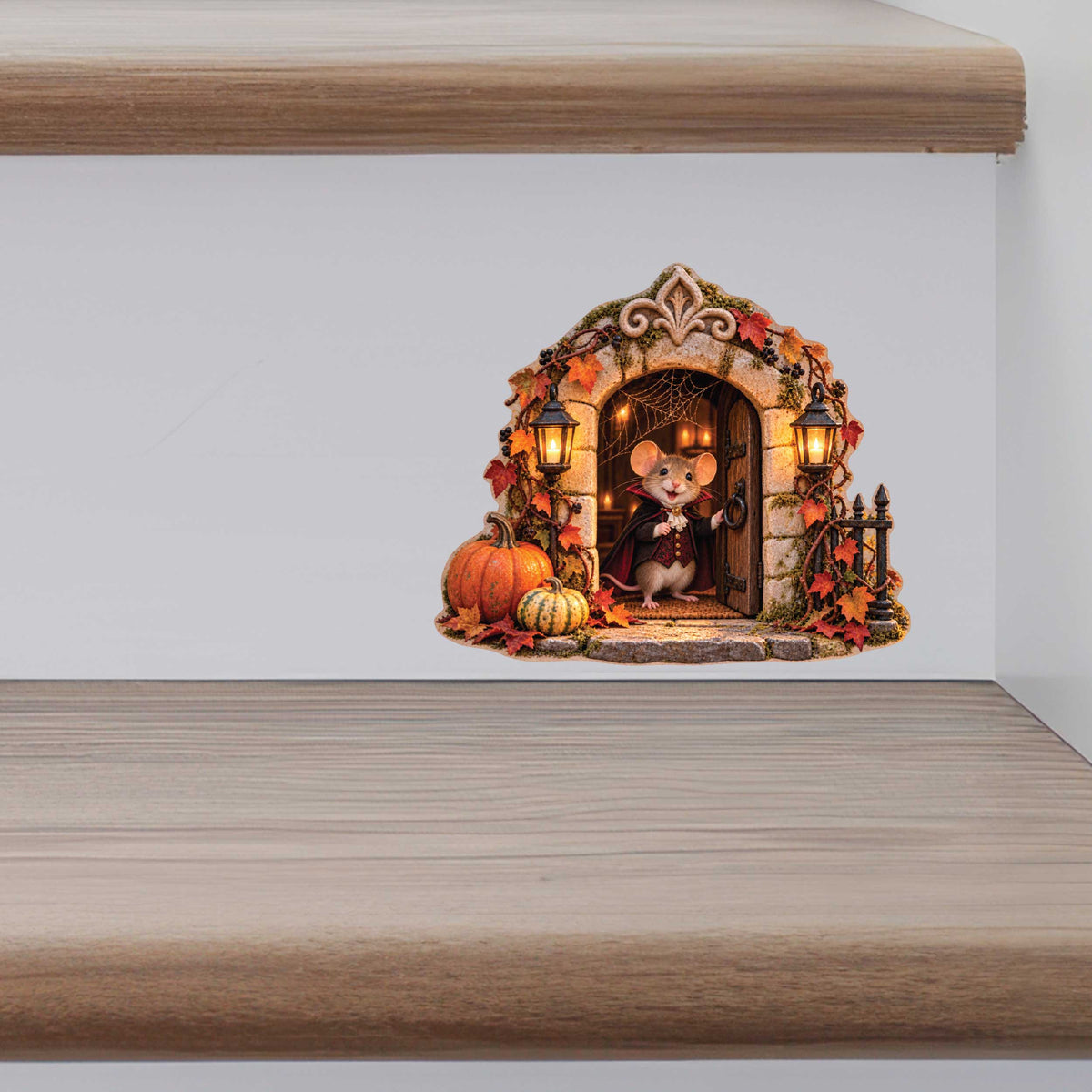 Halloween Vampire Dracula Mouse Hole Decal