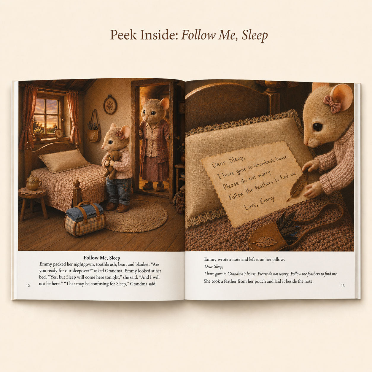 Grandma Tales Hardback Storybook & Mouse Hole Decal Set