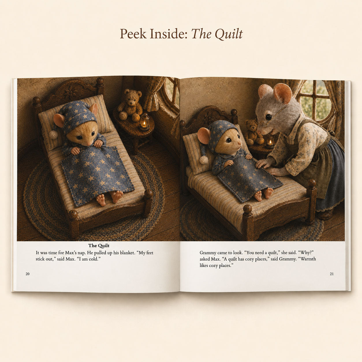 Grandma Tales Hardback Storybook & Mouse Hole Decal Set