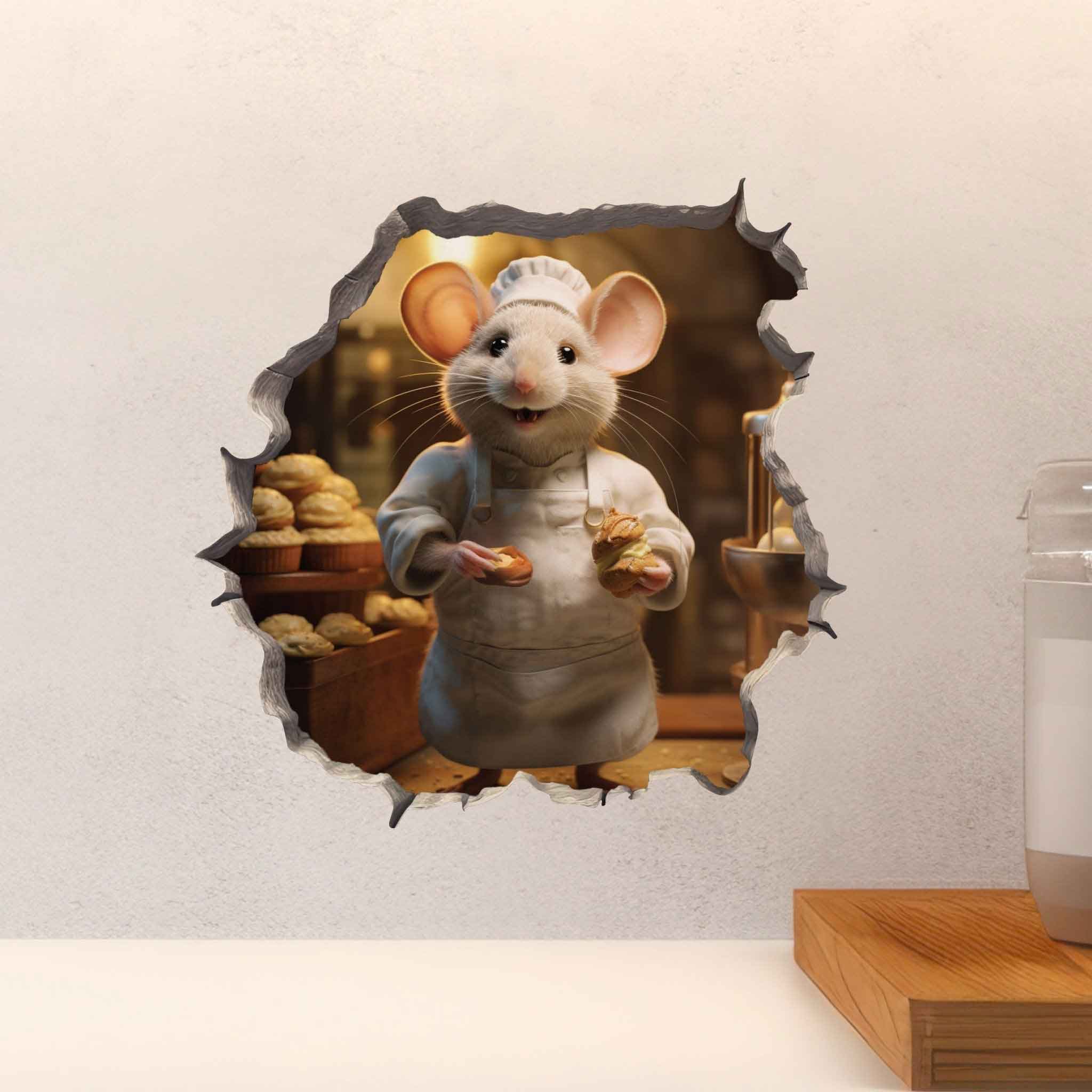 Baker Mouse Hole Decal - My Wonderful Walls