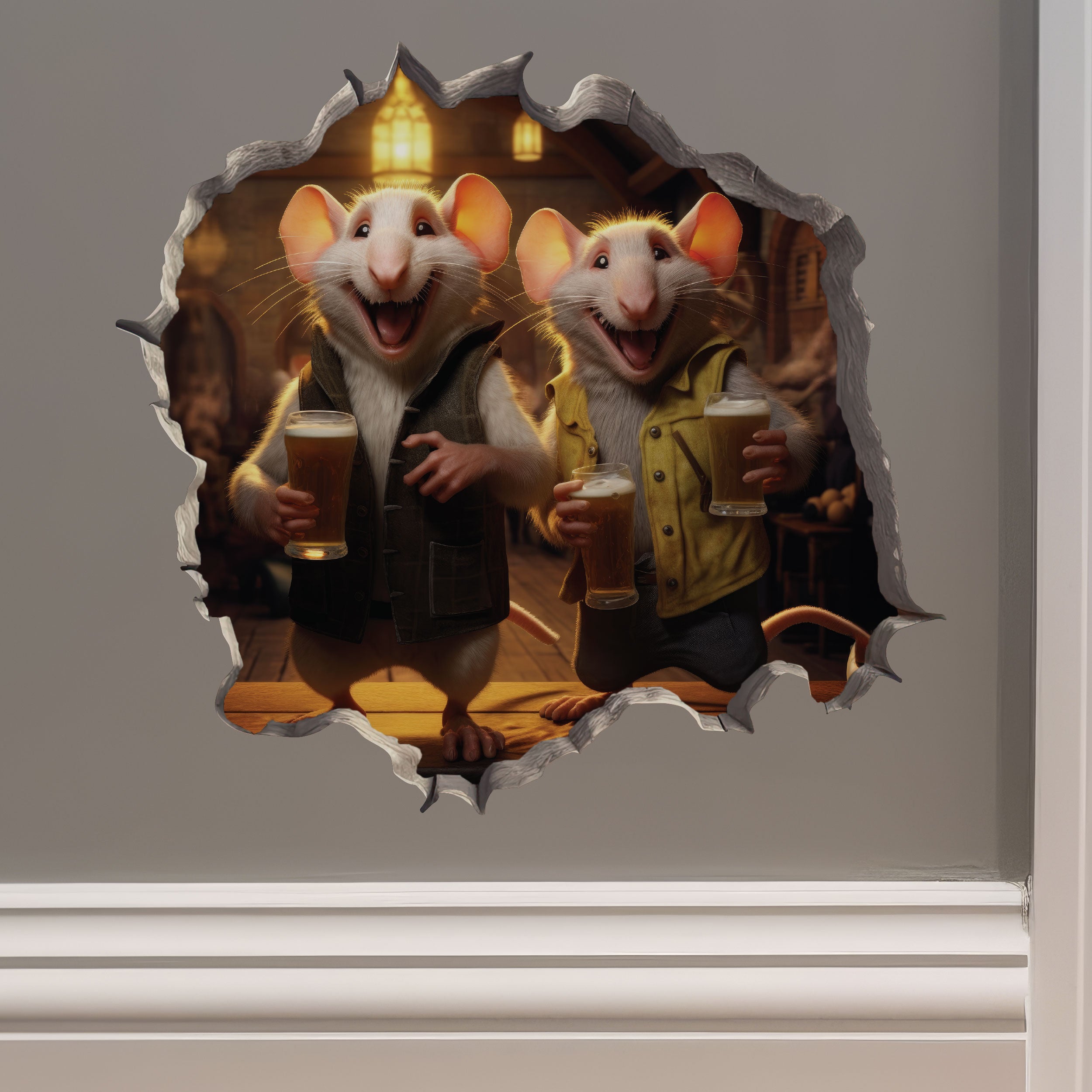 50% OFF LIQUIDATION MOUSE HOLE DECALS - LIMITED QUANTITIES