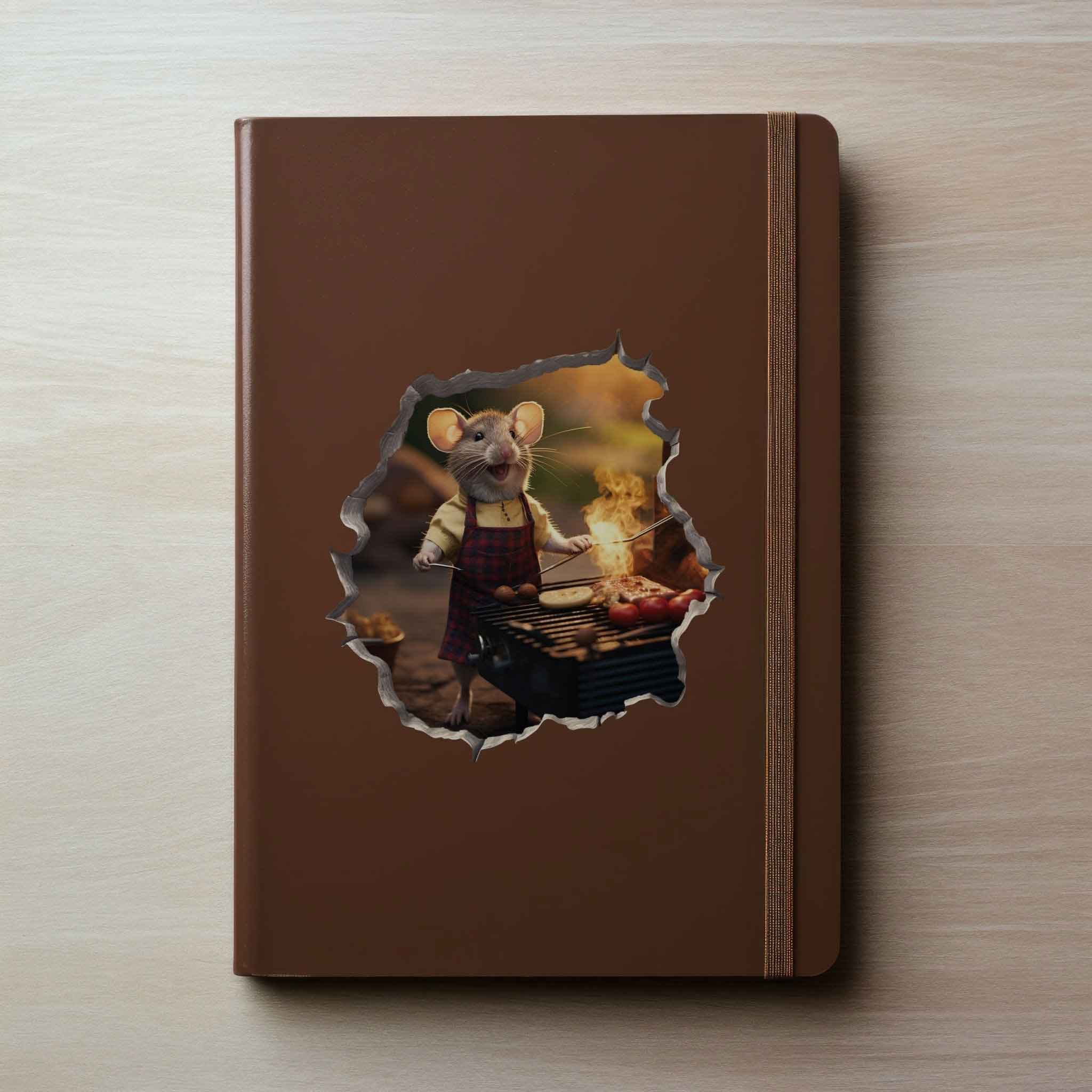 Barbeque Mouse Hole Decal - My Wonderful Walls