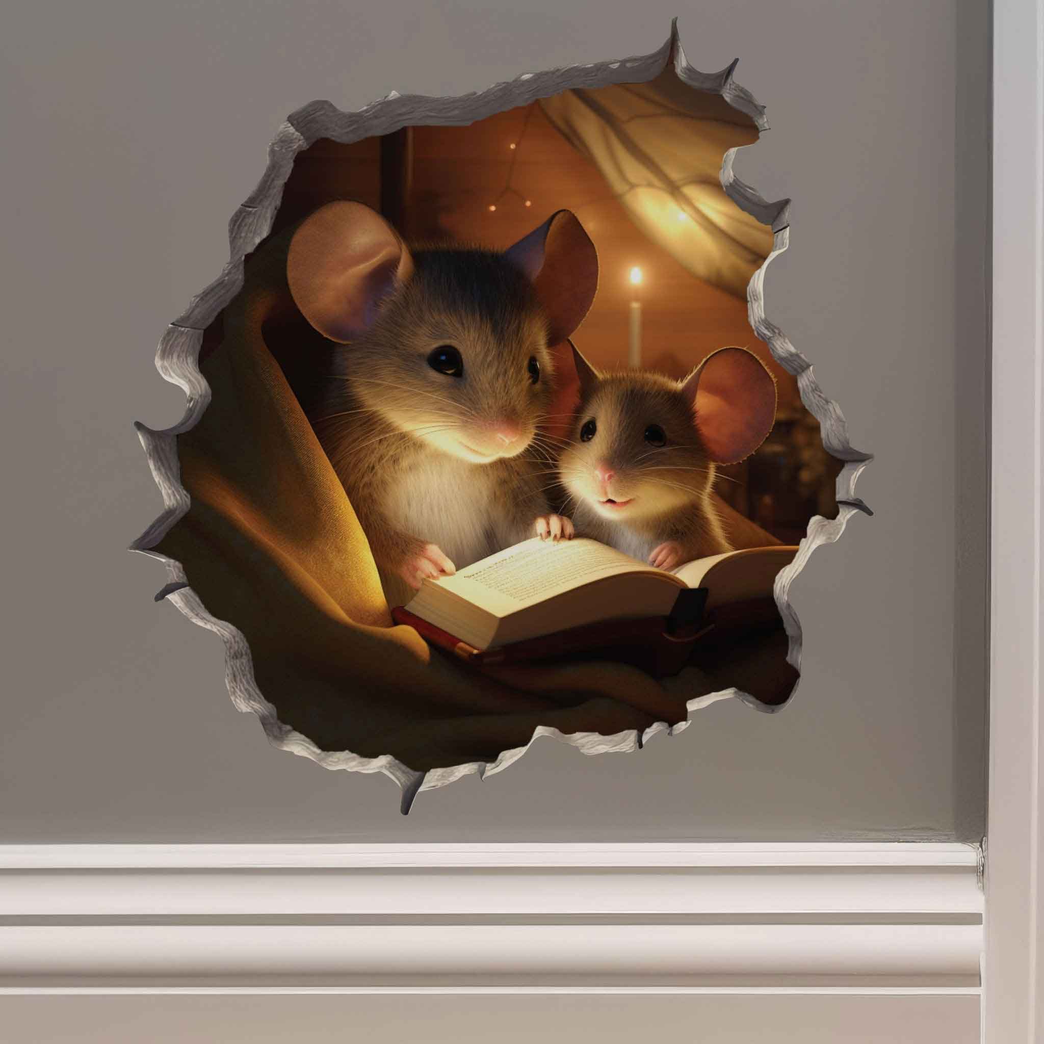 Bedtime Tales Mouse Hole Decal - My Wonderful Walls