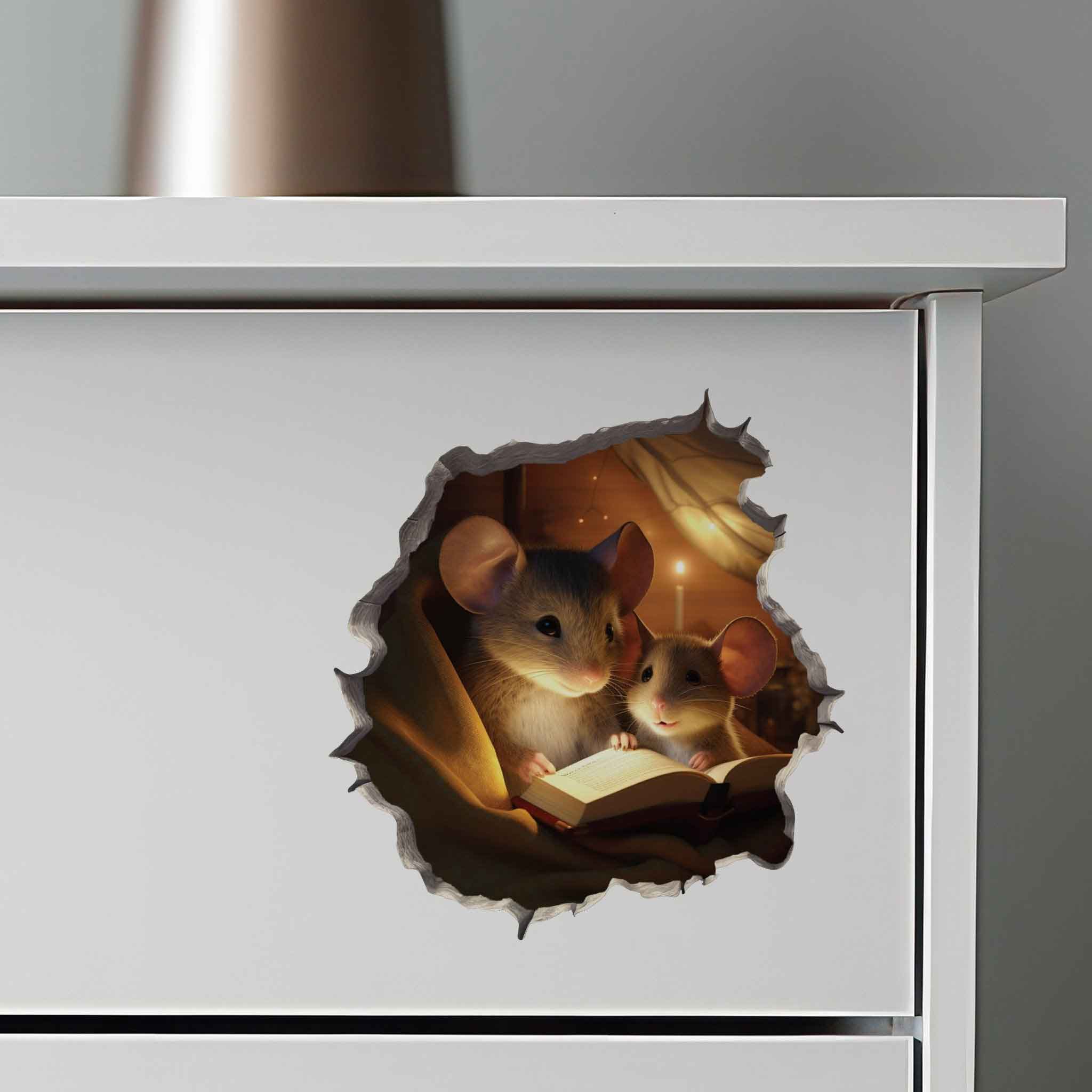 Bedtime Tales Mouse Hole Decal - My Wonderful Walls