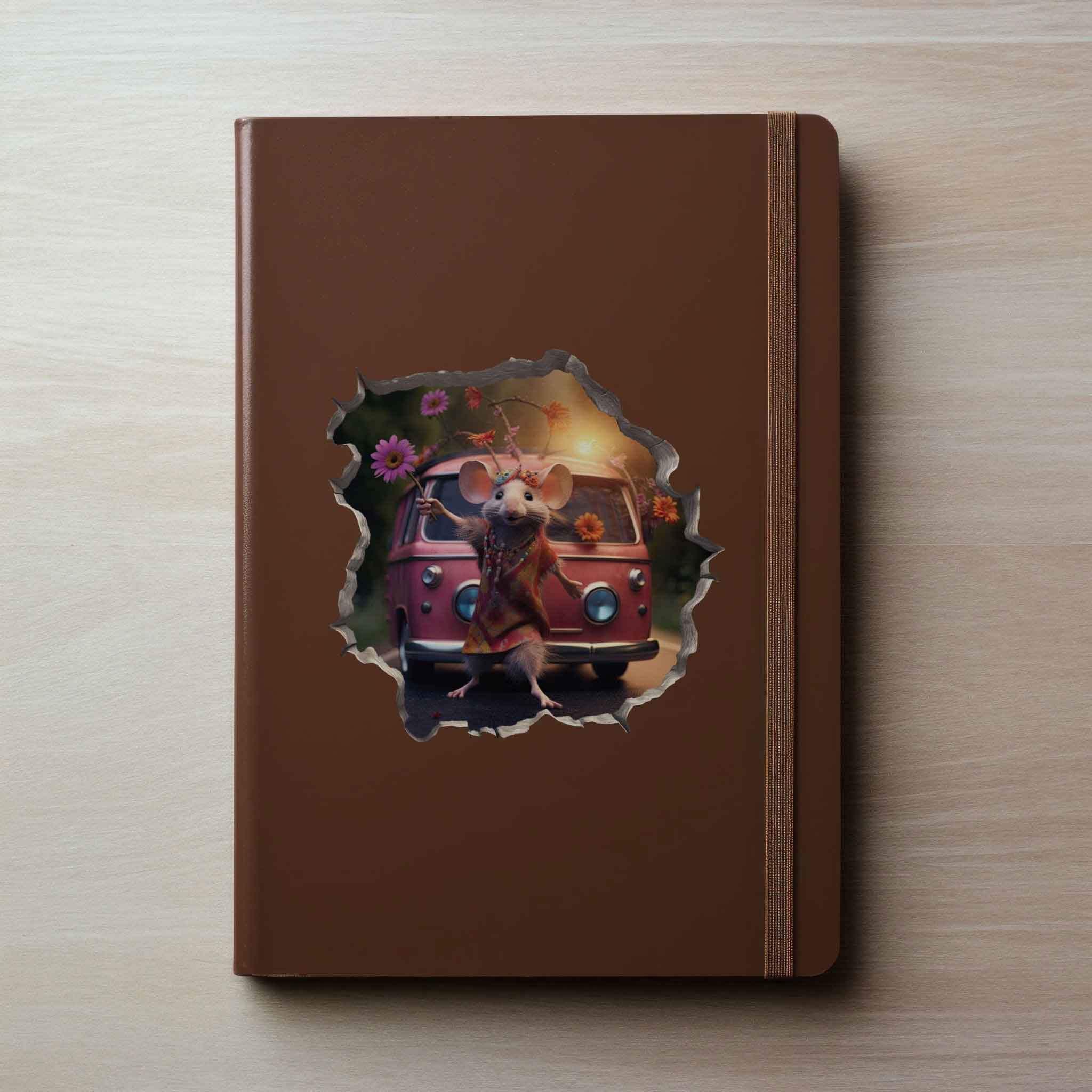 Boho Hippie Mouse Hole Decal - My Wonderful Walls
