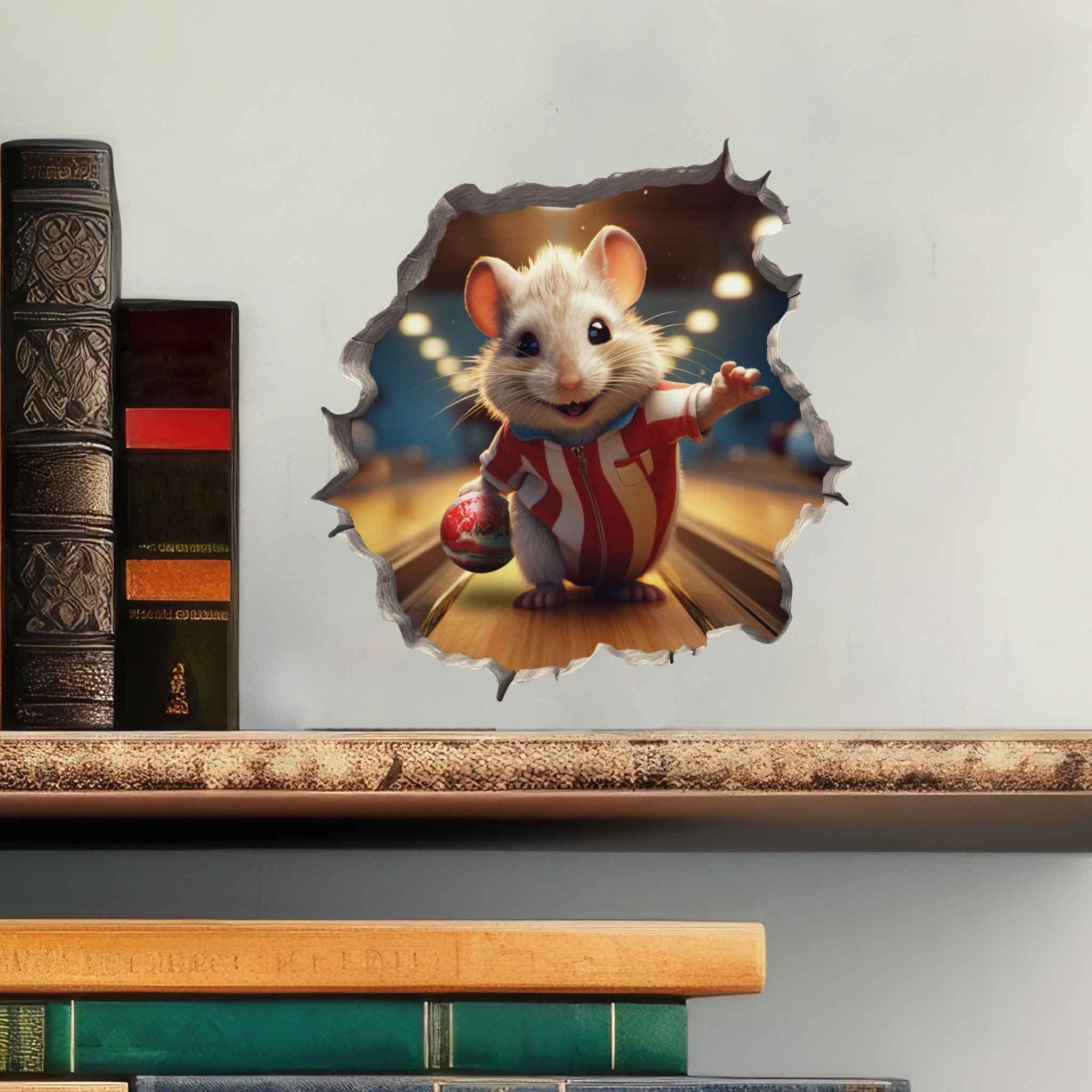 Bowling Mouse Hole Decal - My Wonderful Walls
