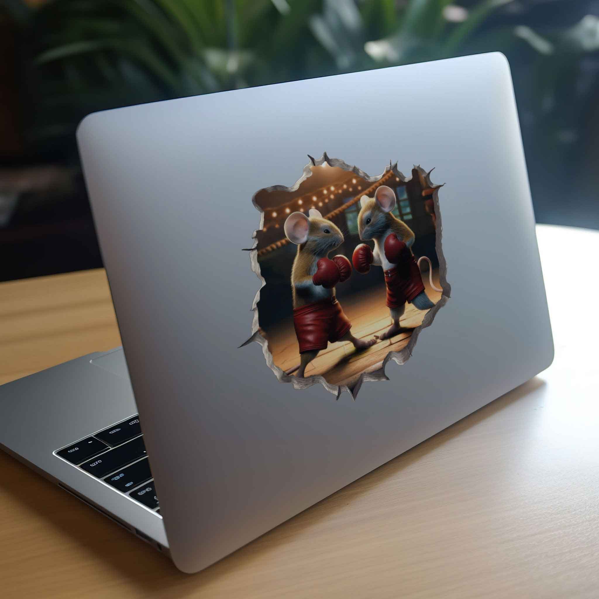 Boxing Mouse Hole Decal - My Wonderful Walls