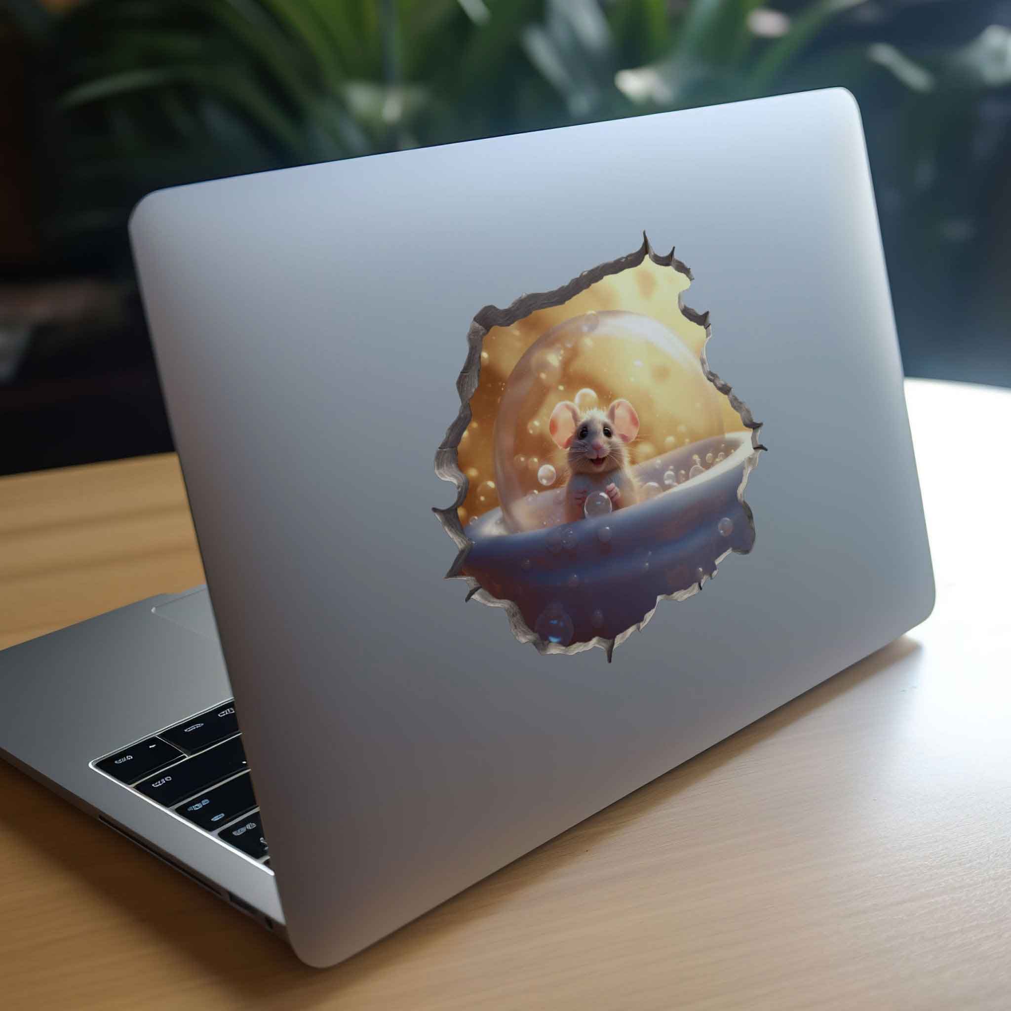 Bubble Bath Mouse Hole Decal - My Wonderful Walls