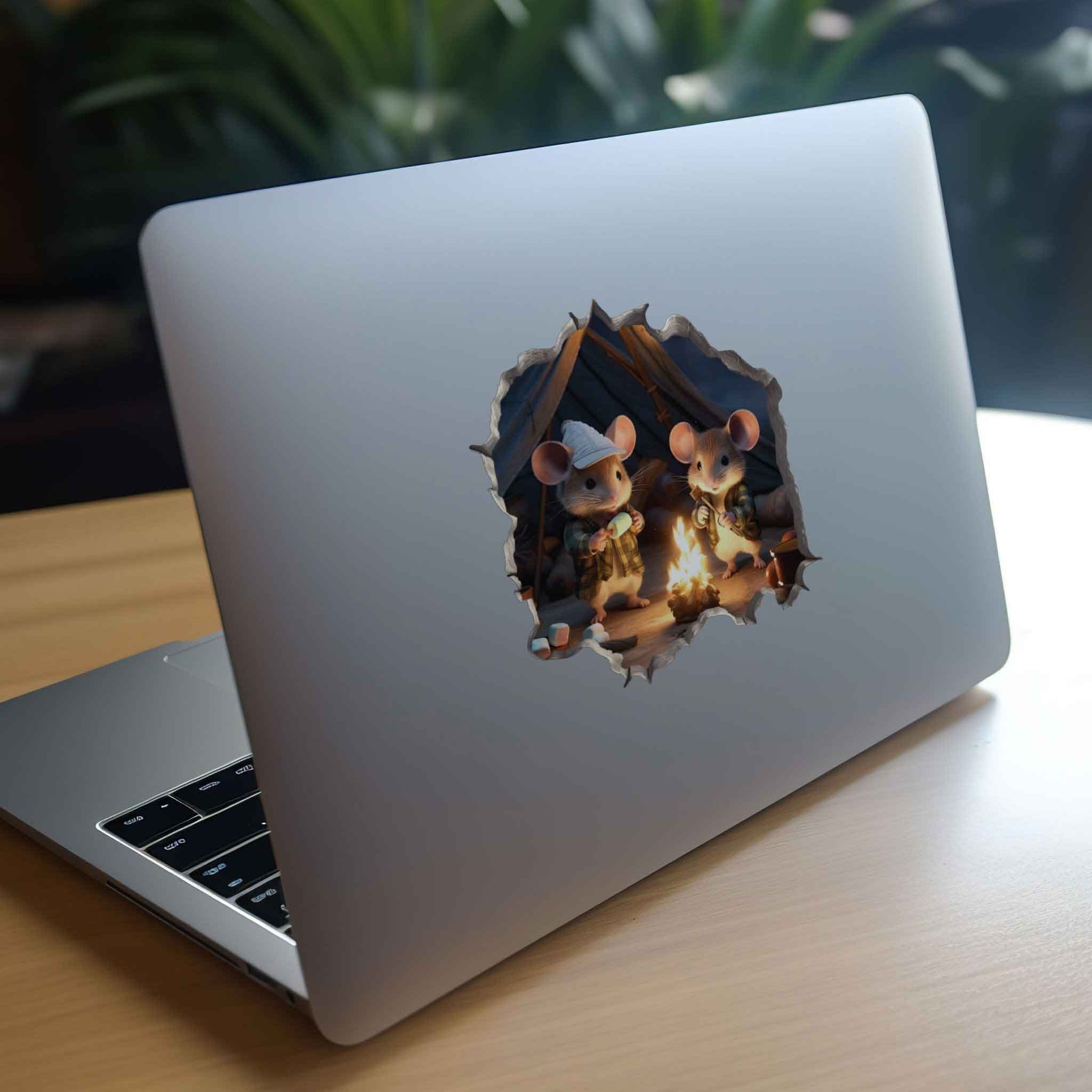 Camping Mouse Hole Decal - My Wonderful Walls