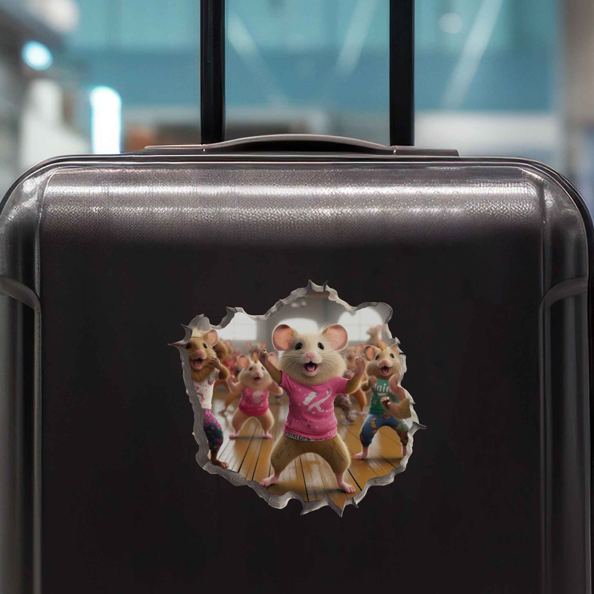 Cardio Dance Workout Mouse Hole Decal - My Wonderful Walls