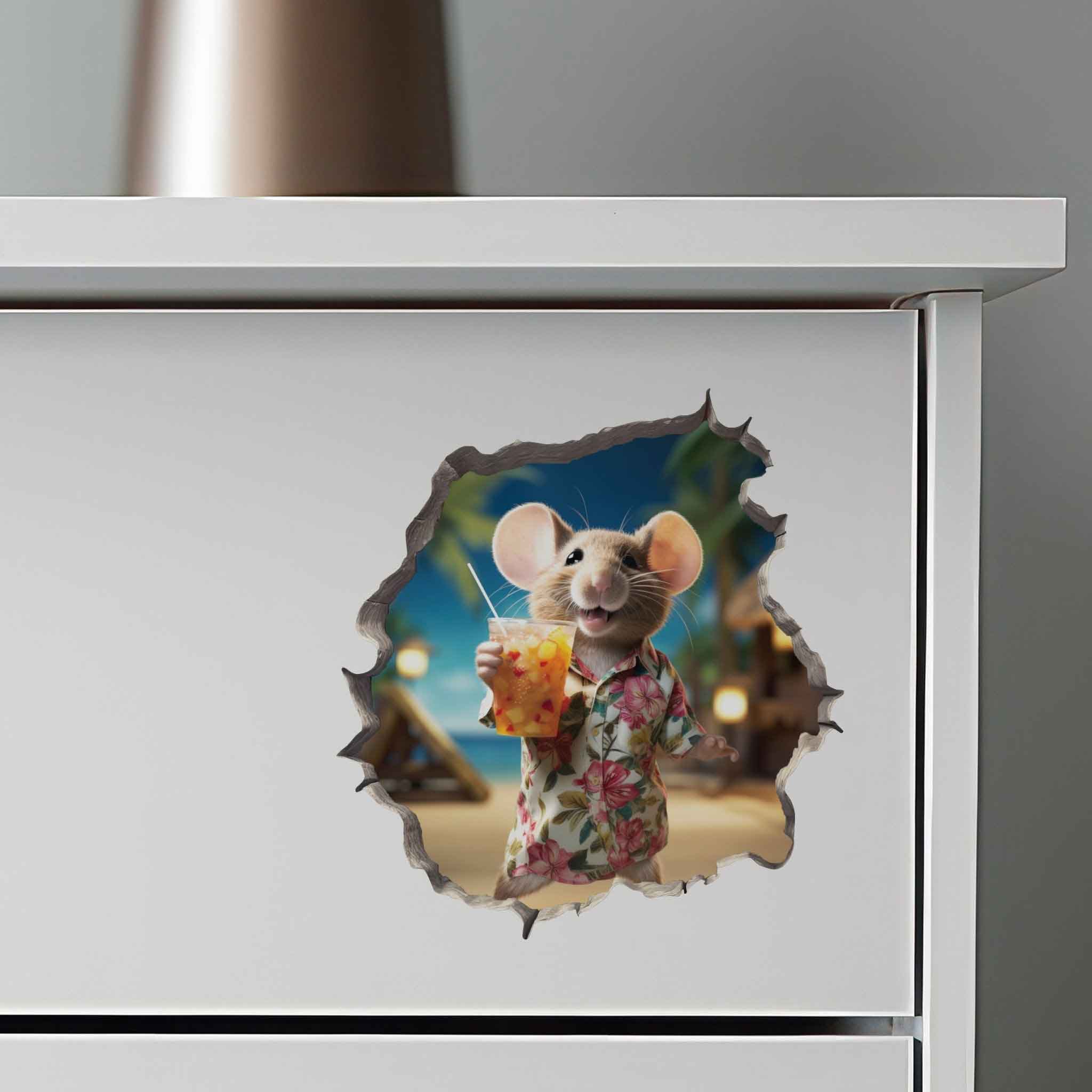 Cocktail Mouse Hole Decal - My Wonderful Walls