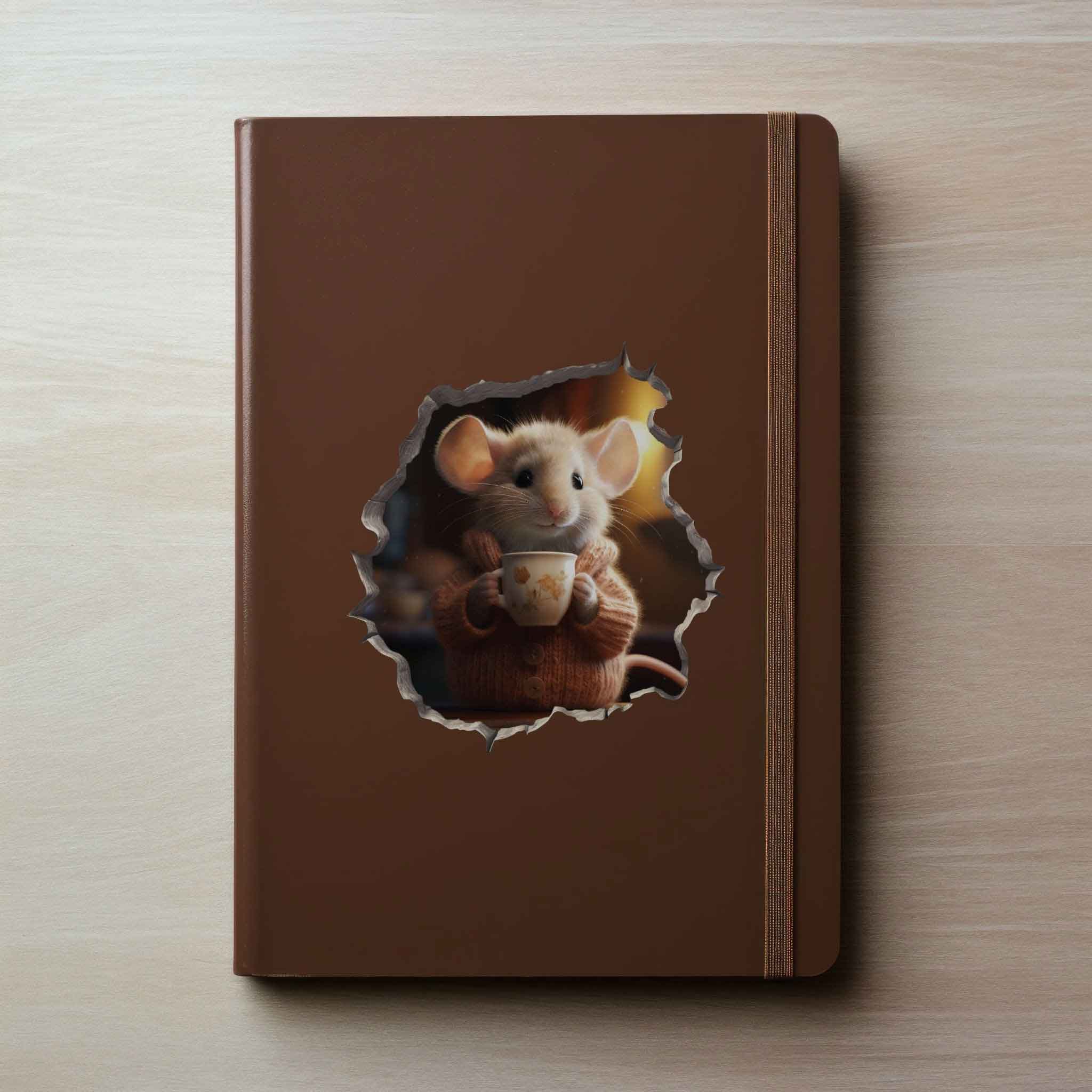Coffee Mouse Hole Decal - My Wonderful Walls