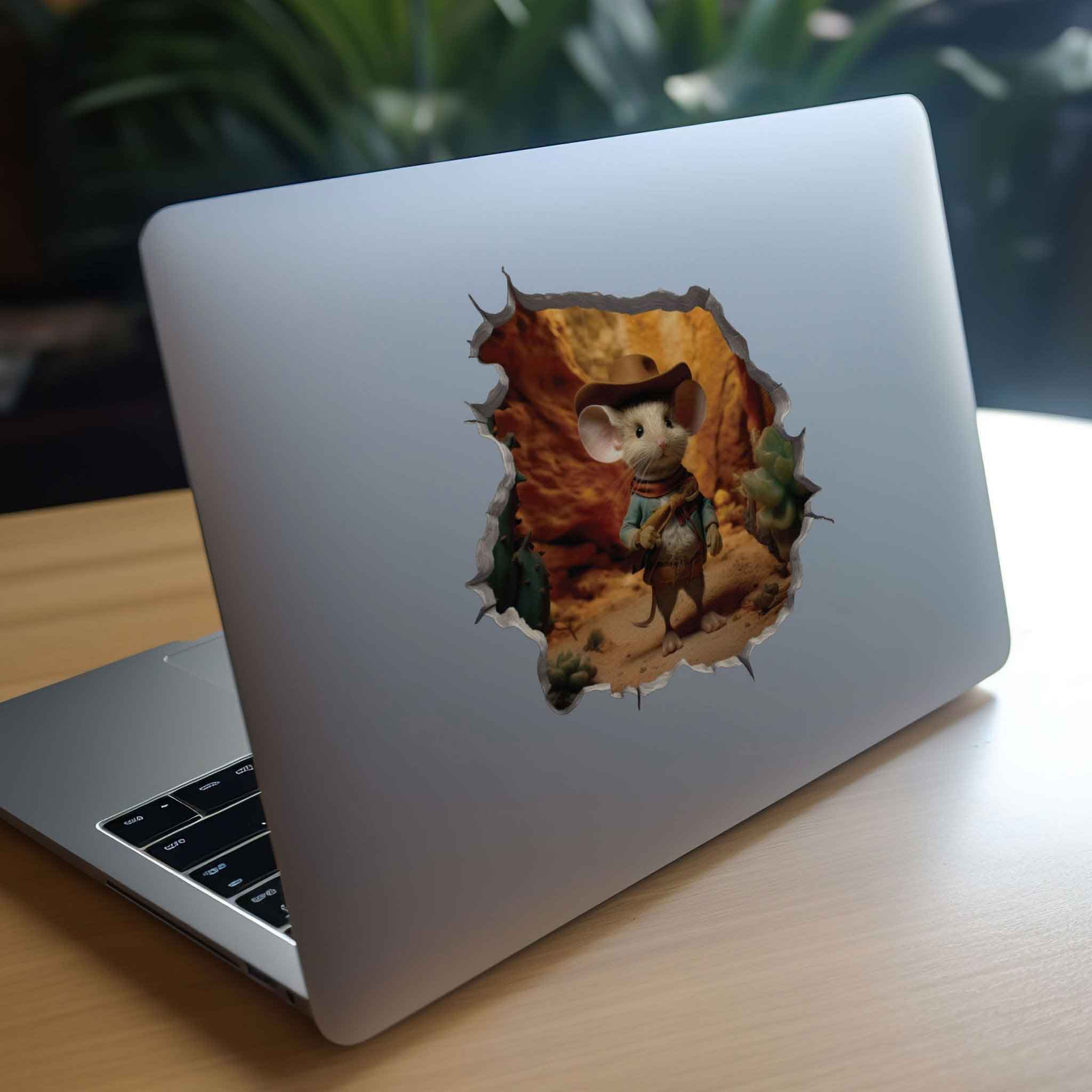 Cowboy Mouse Hole Decal - My Wonderful Walls