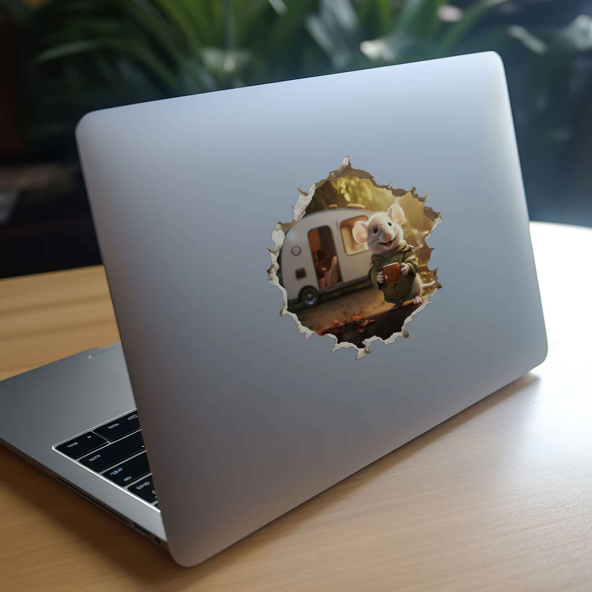 Cozy Camper Mouse Hole Decal - My Wonderful Walls