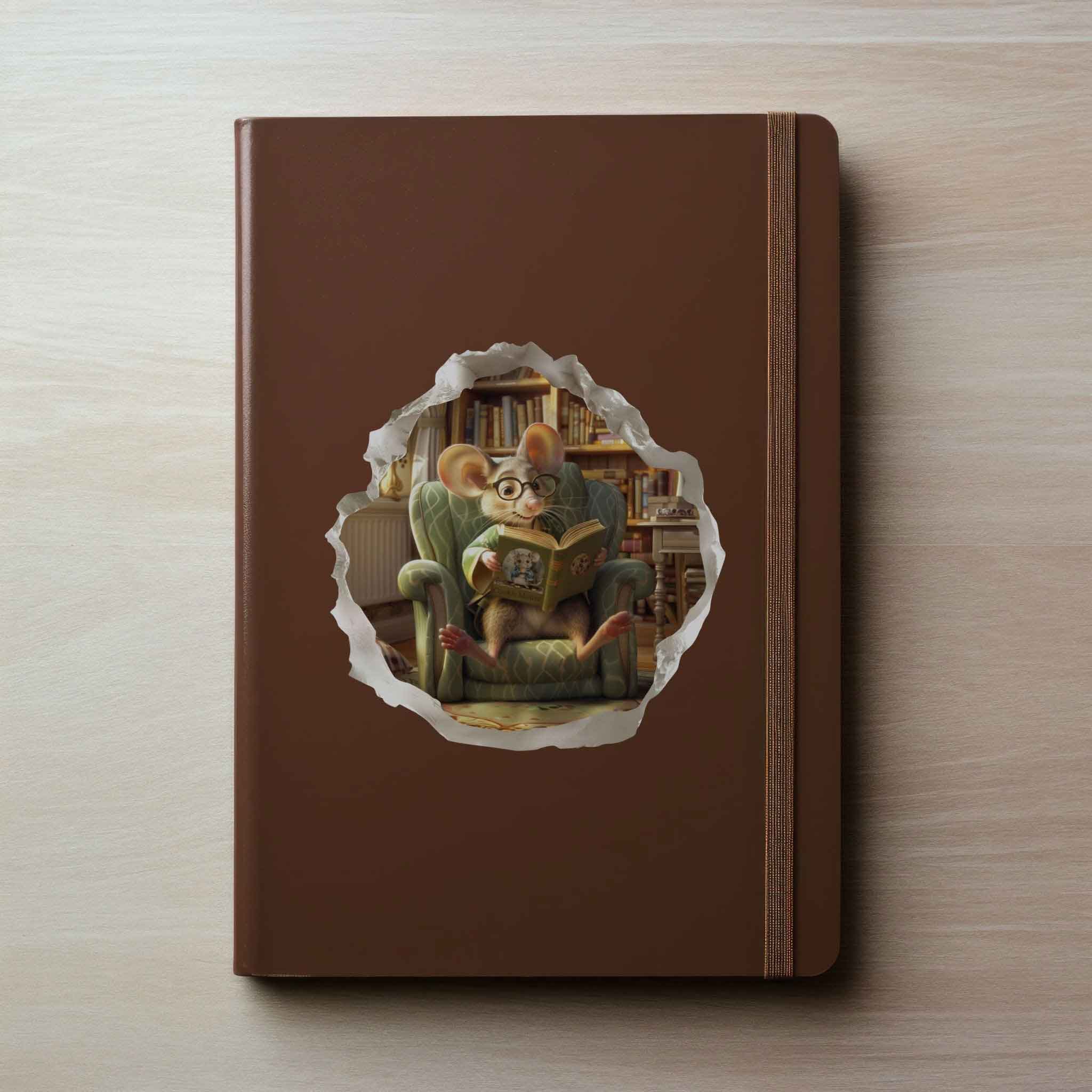 Cozy Reading Mouse Hole Decal - My Wonderful Walls