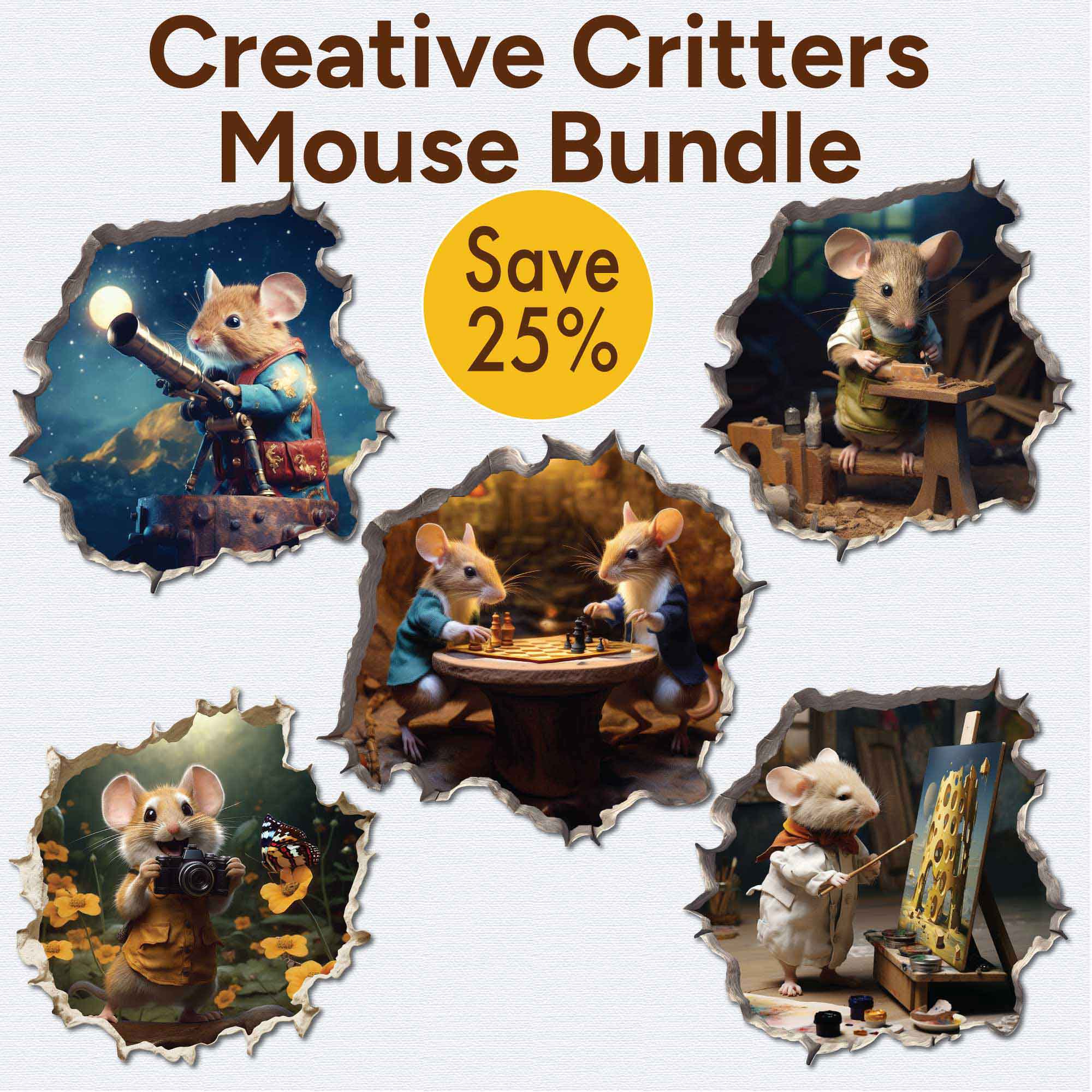Creative Critters Mouse Bundle - My Wonderful Walls