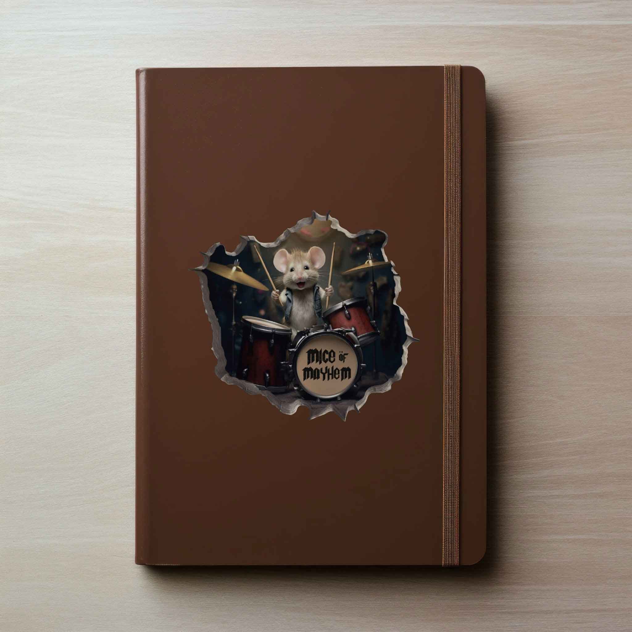 Drummer Mouse Hole Decal - My Wonderful Walls