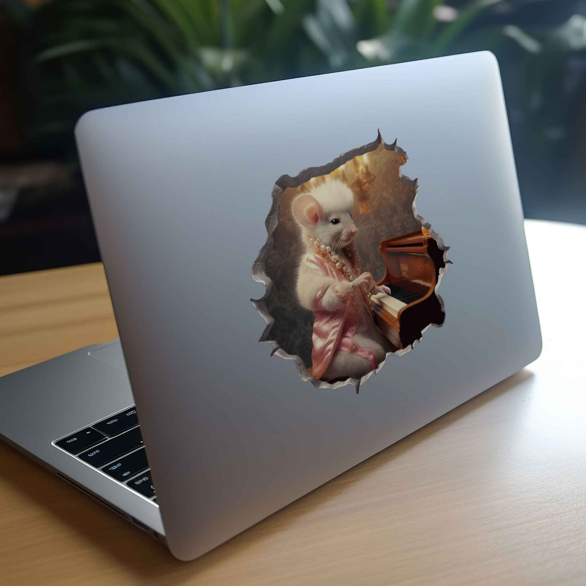 Extravagant Piano Mouse Hole Decal - My Wonderful Walls