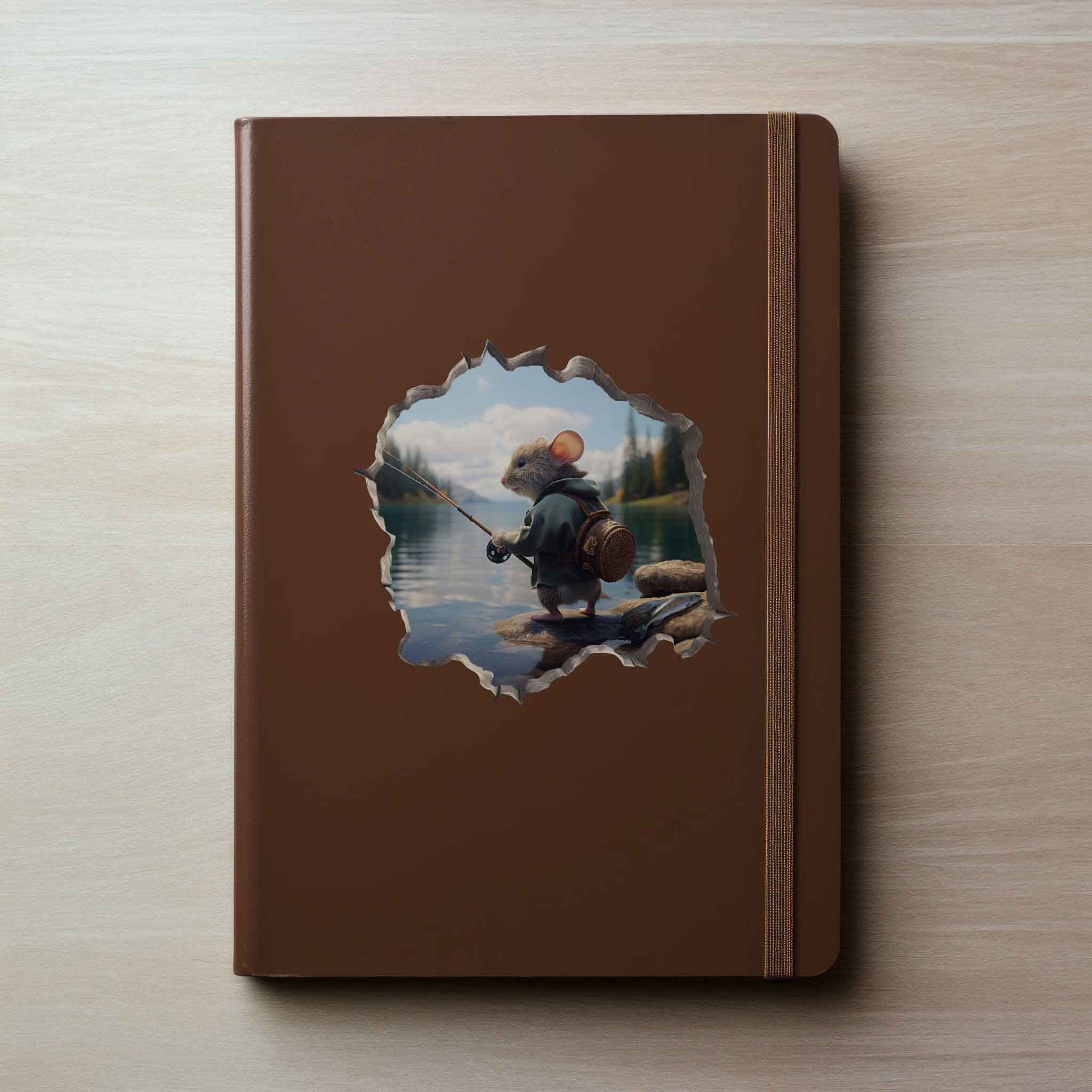 Fisherman Mouse Hole Decal - My Wonderful Walls