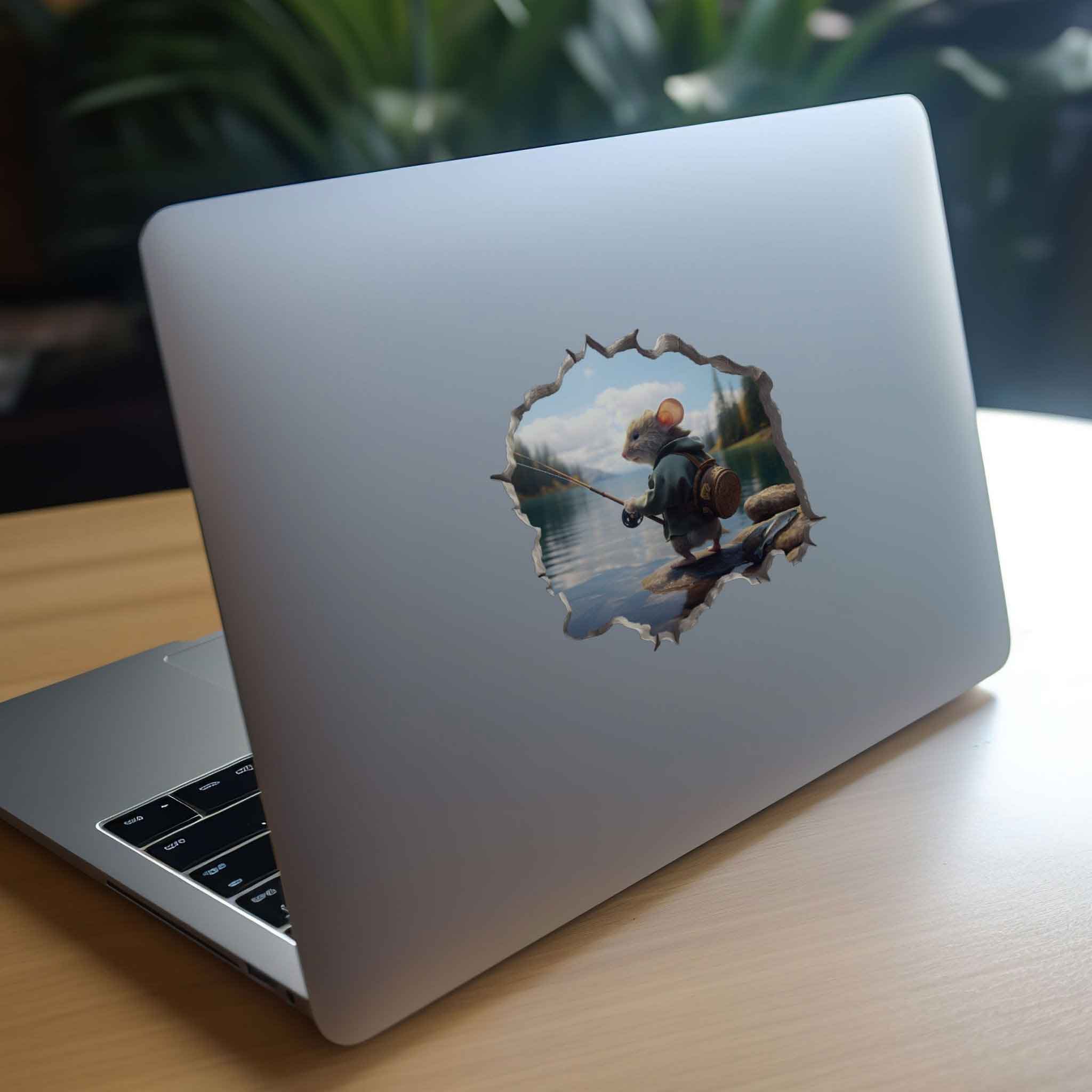 Fisherman Mouse Hole Decal - My Wonderful Walls