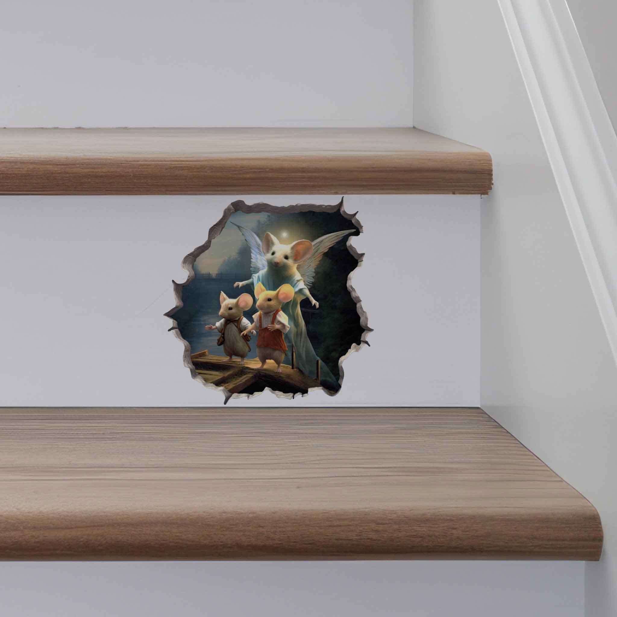 Guardian Angel Mouse Hole Decal - My Wonderful Walls