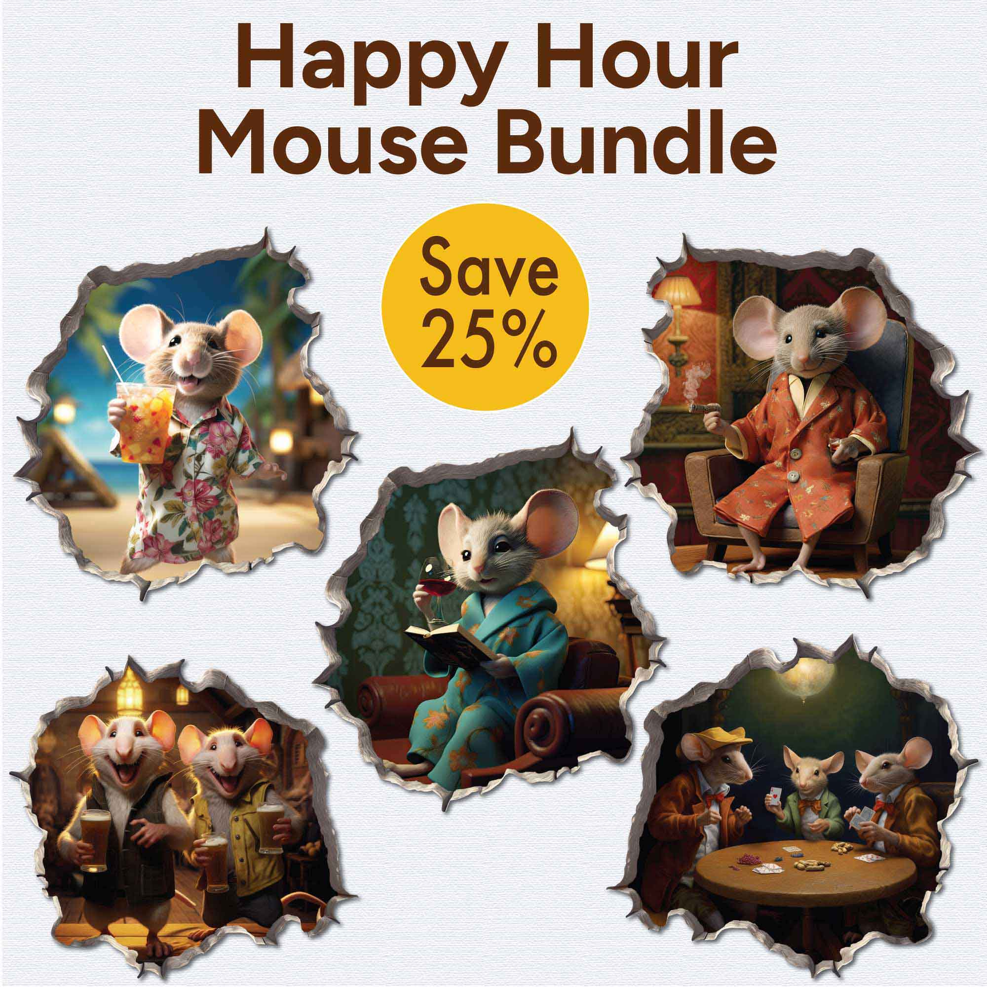 Happy Hour Mouse Bundle - My Wonderful Walls