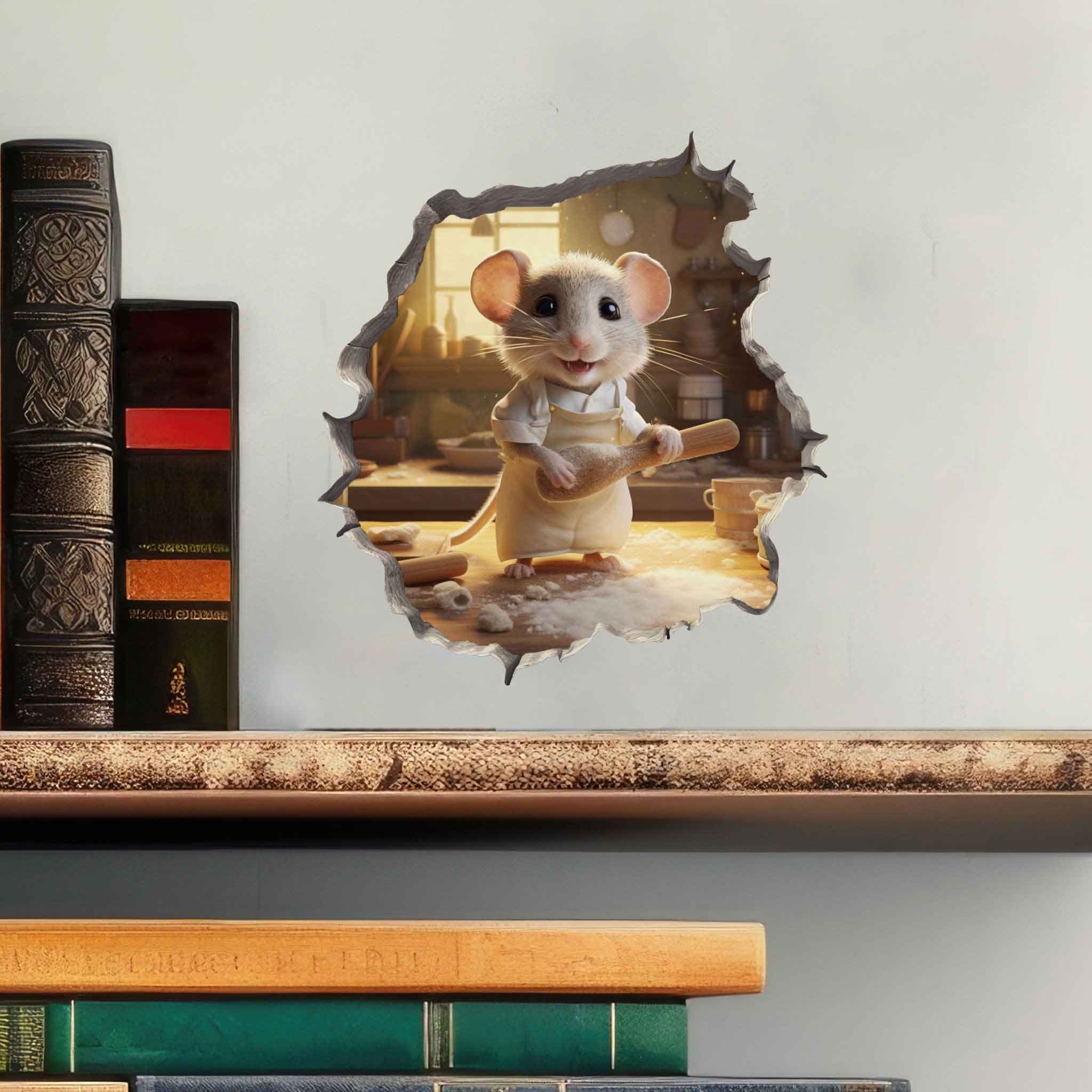 Home Bake Mouse Hole Decal - My Wonderful Walls