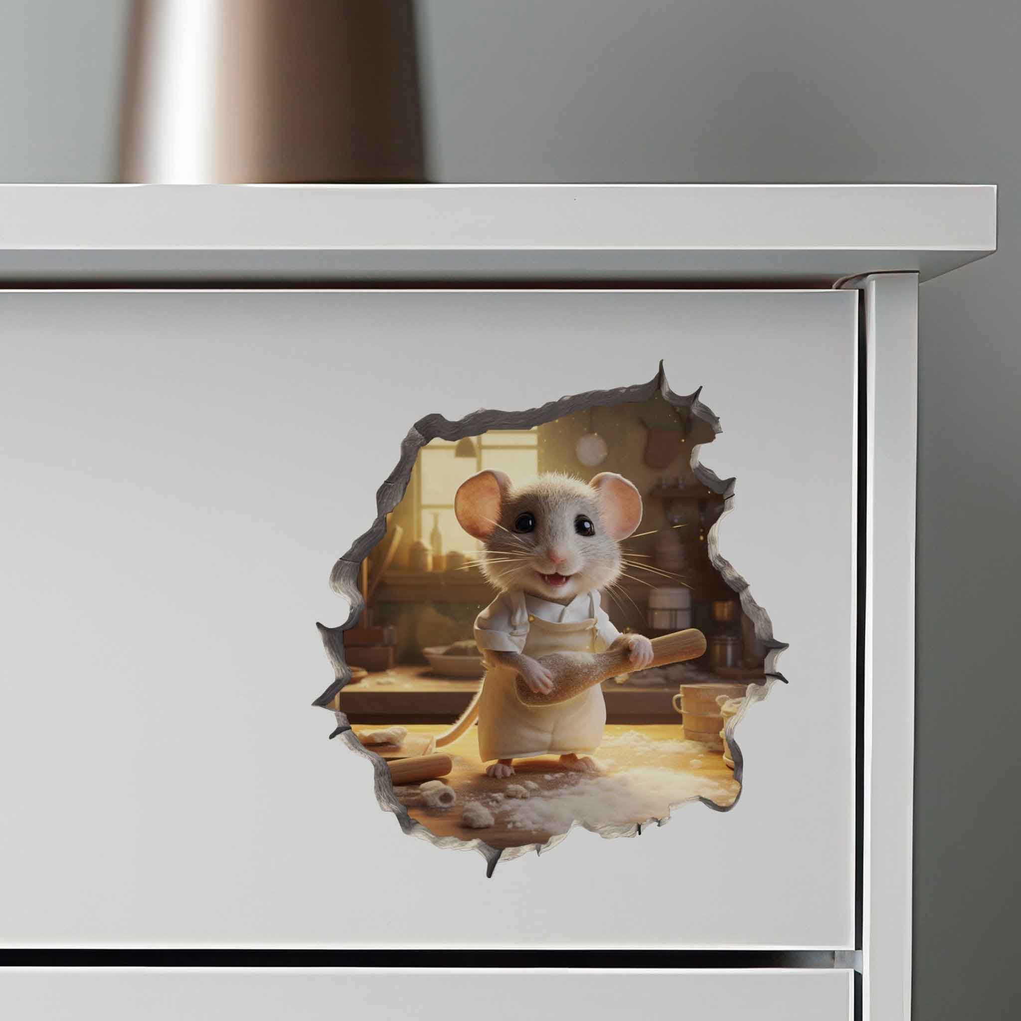Home Bake Mouse Hole Decal - My Wonderful Walls