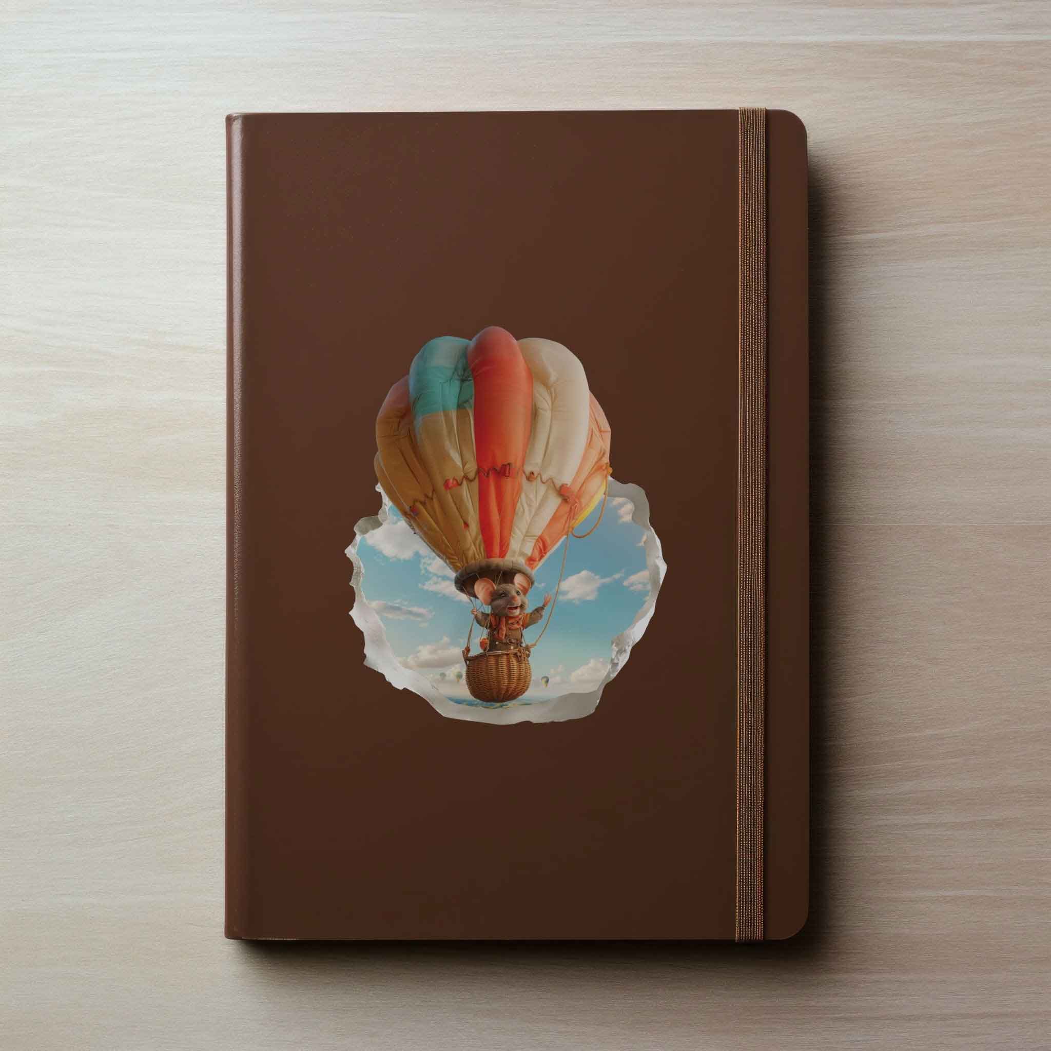 Hot Air Balloon Mouse Hole Decal - My Wonderful Walls