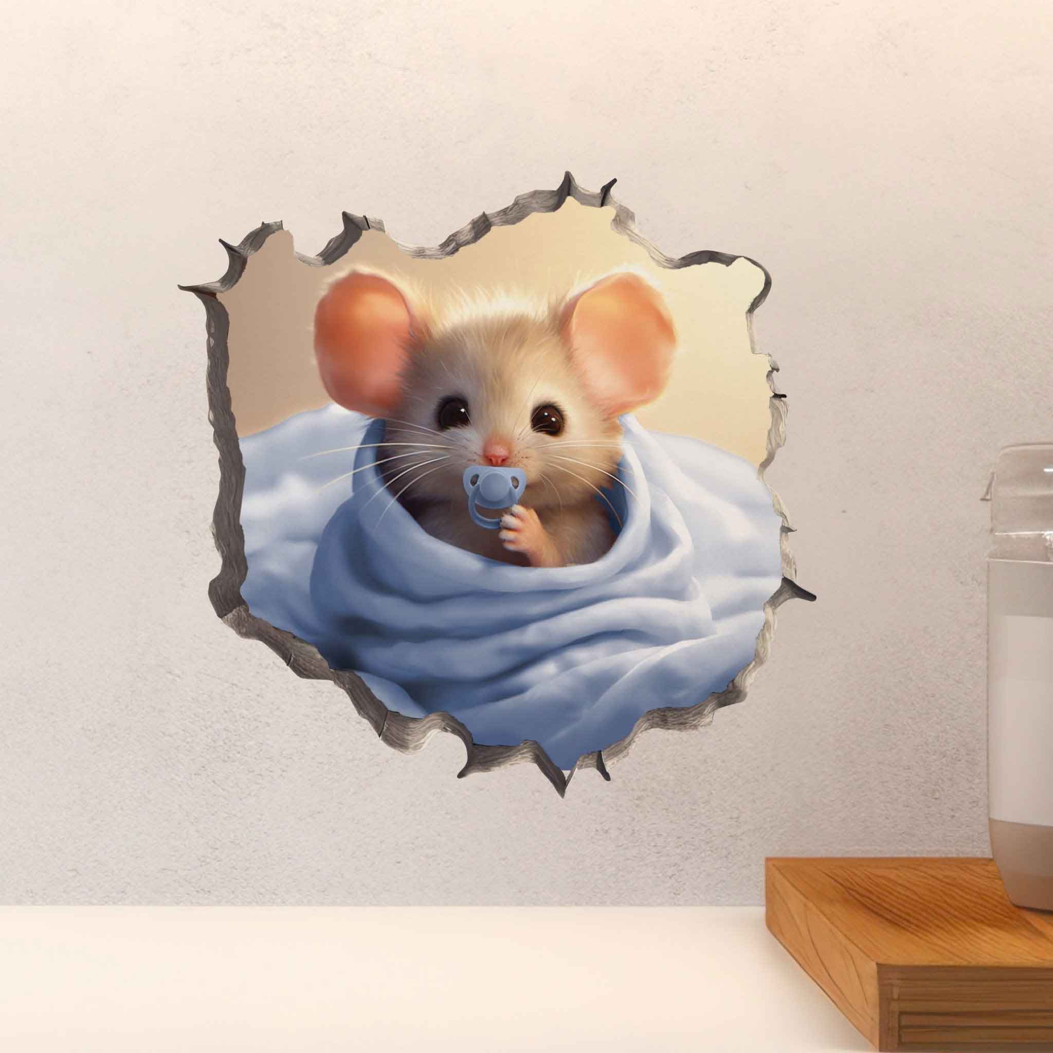 It's a Boy Mouse Hole Decal - My Wonderful Walls
