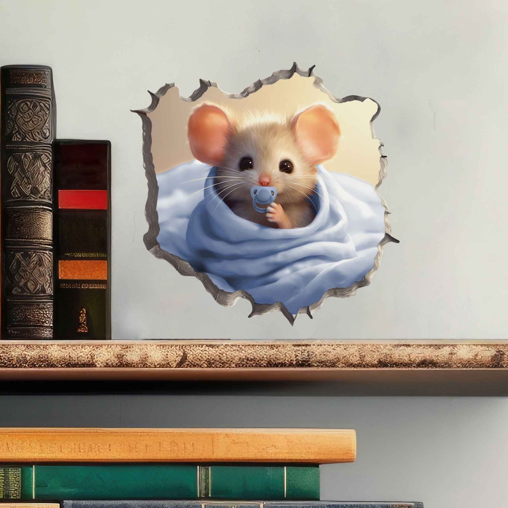 It's a Boy Mouse Hole Decal - My Wonderful Walls