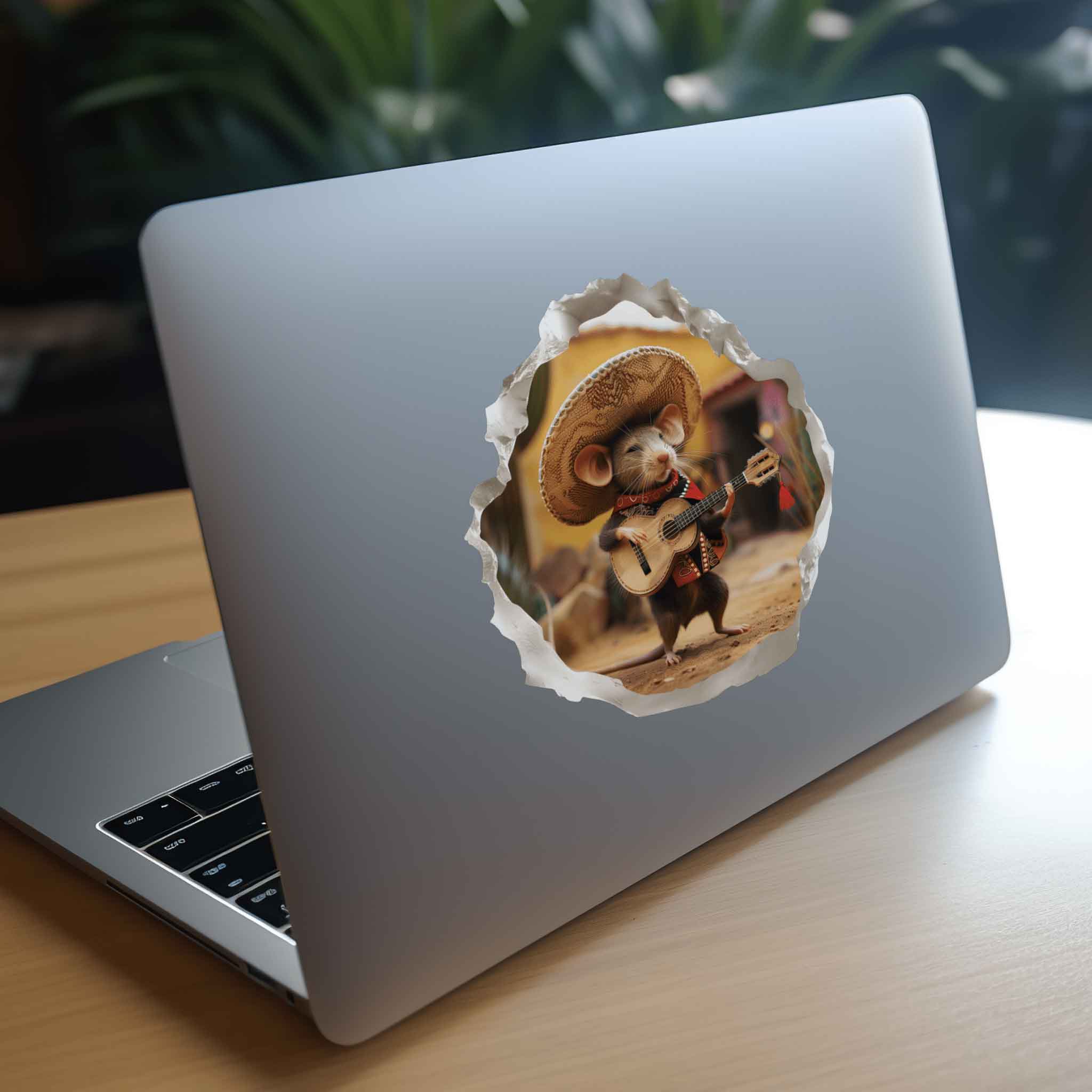 Mexican Mariachi Mouse Hole Decal - My Wonderful Walls