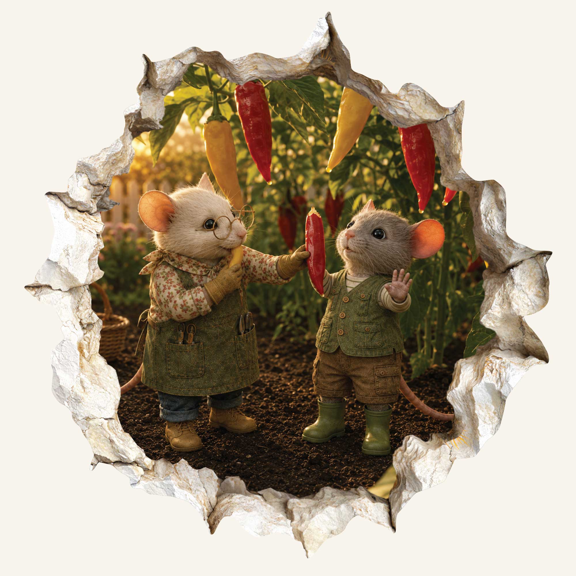 Grandma Tales Hardback Storybook & Mouse Hole Decal Set