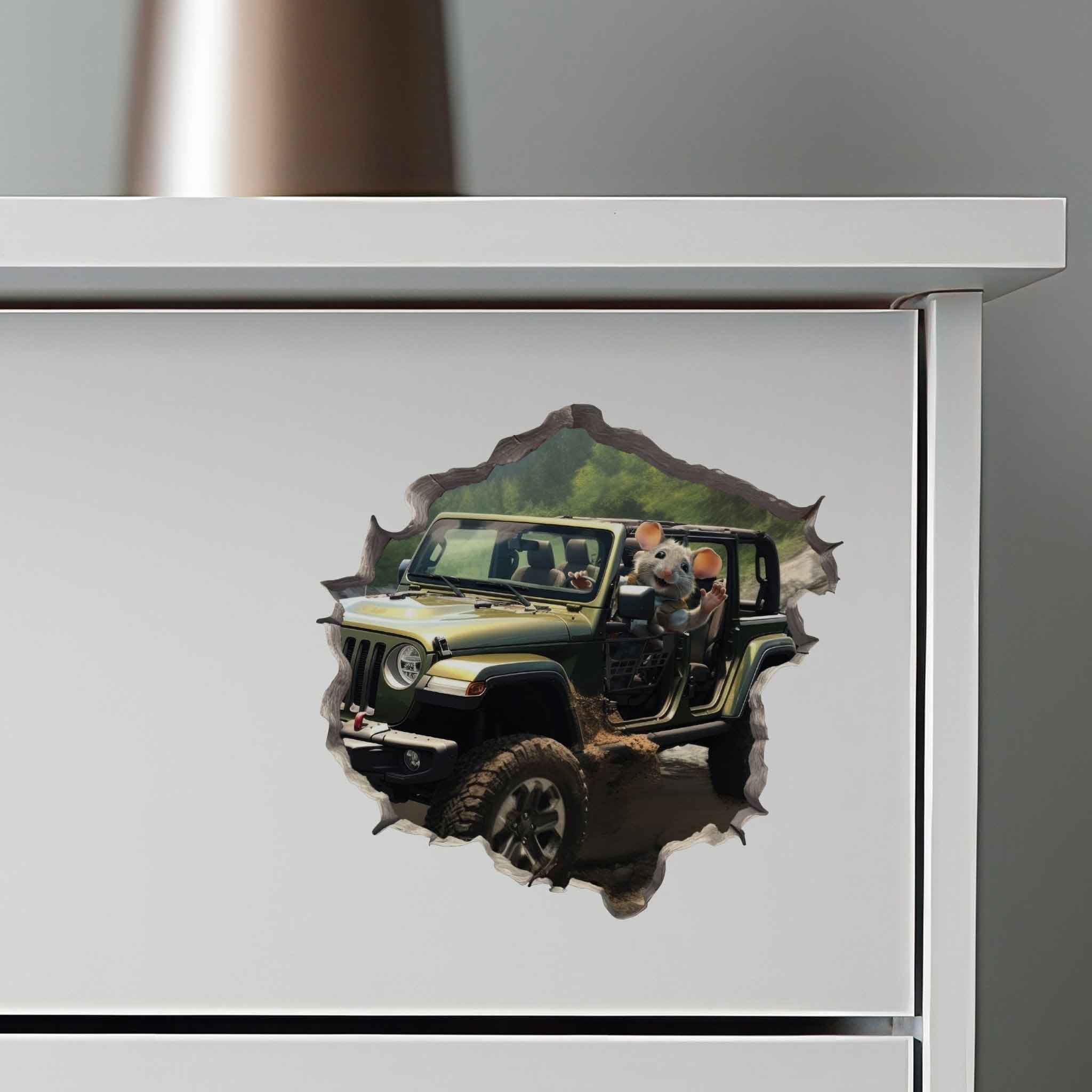 Off - Road Mouse Hole Decal - My Wonderful Walls