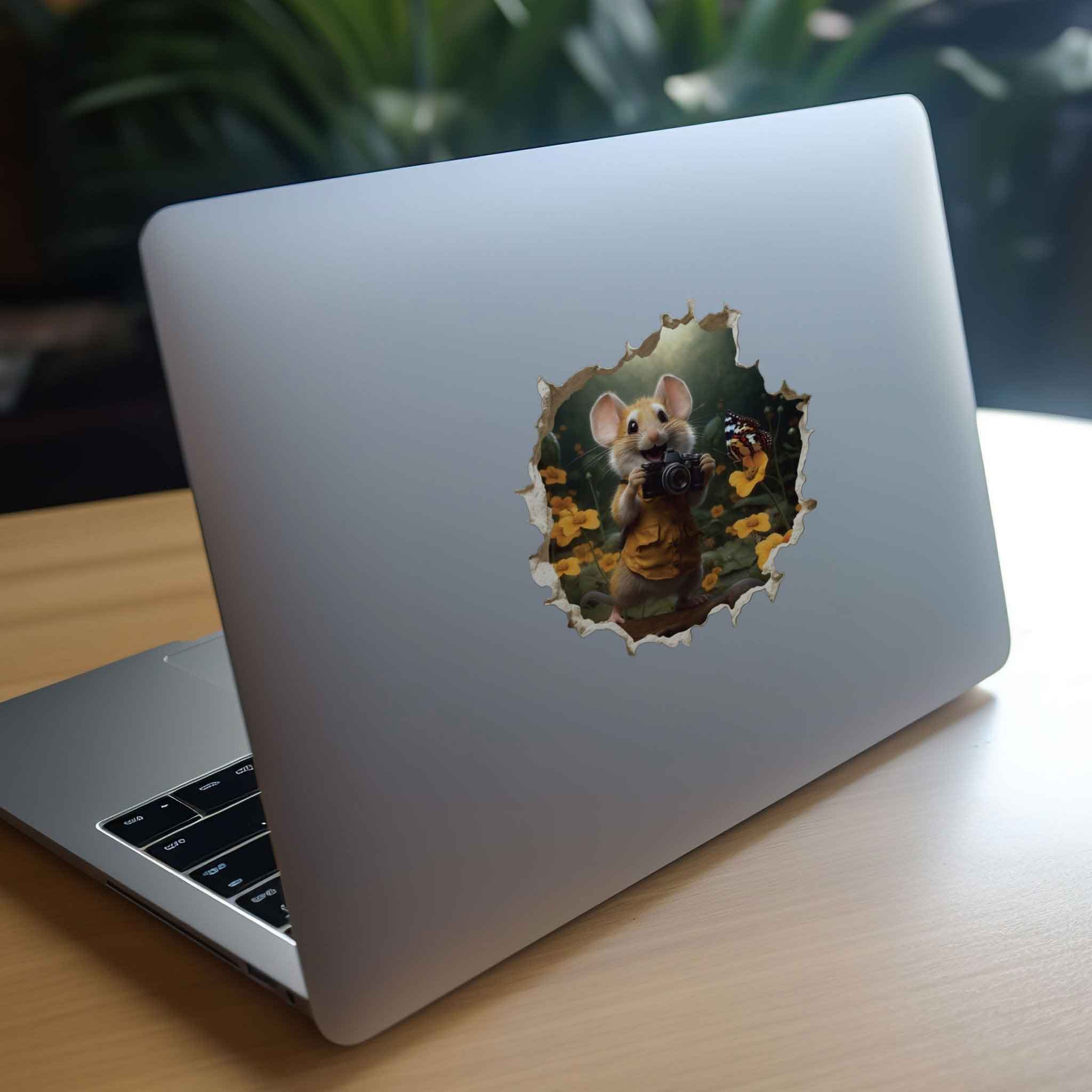 Photographer Mouse Hole Decal - My Wonderful Walls