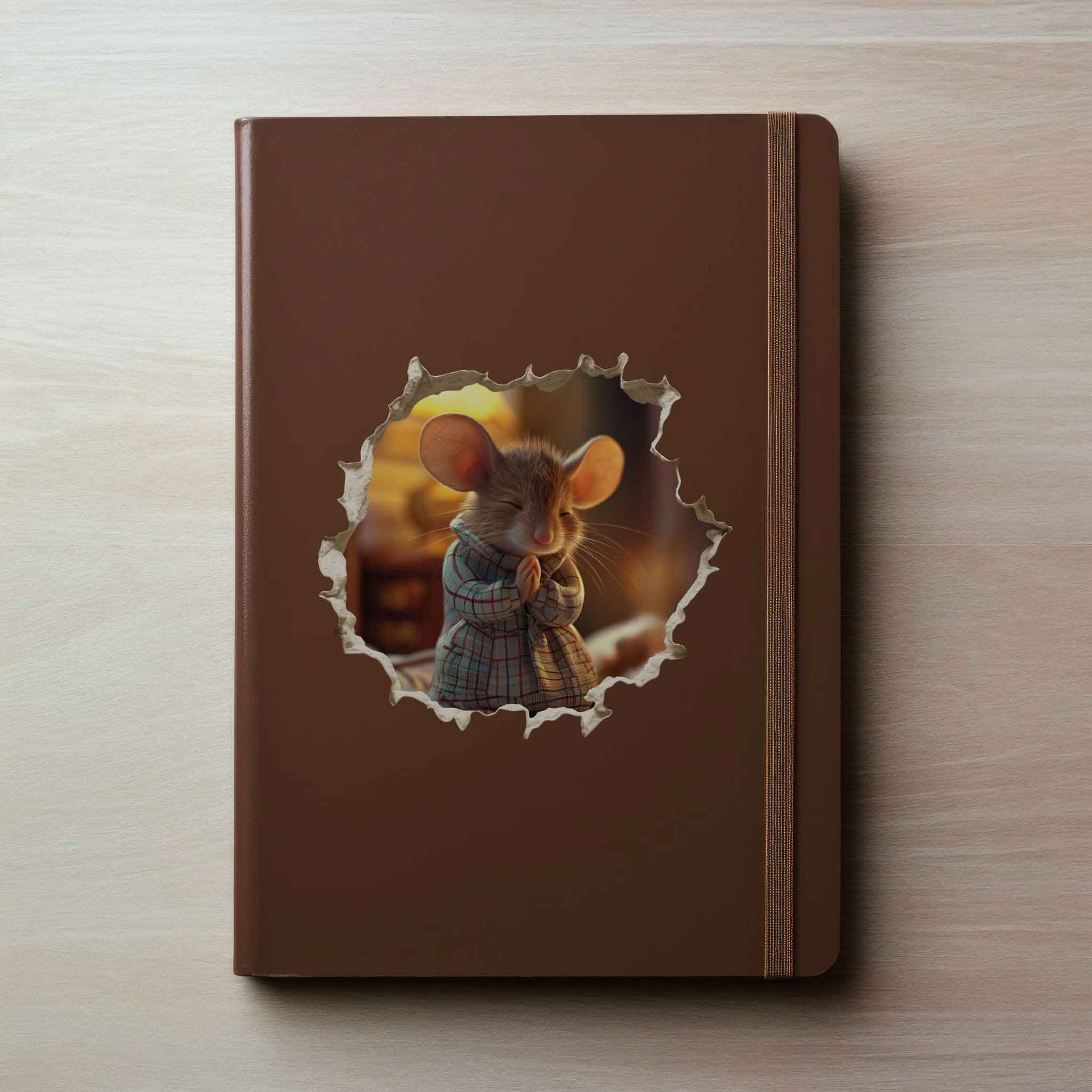 Praying Mouse Hole Decal - My Wonderful Walls
