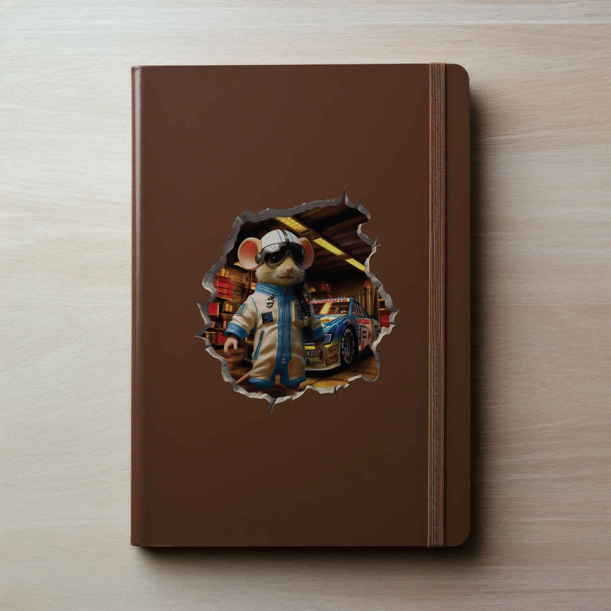 Race Car Driver Mouse Hole Decal - My Wonderful Walls