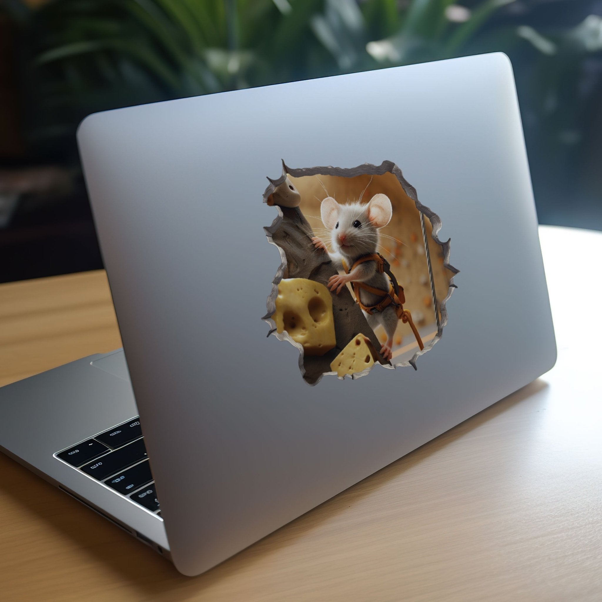 Rock Climber Mouse Hole Decal - My Wonderful Walls