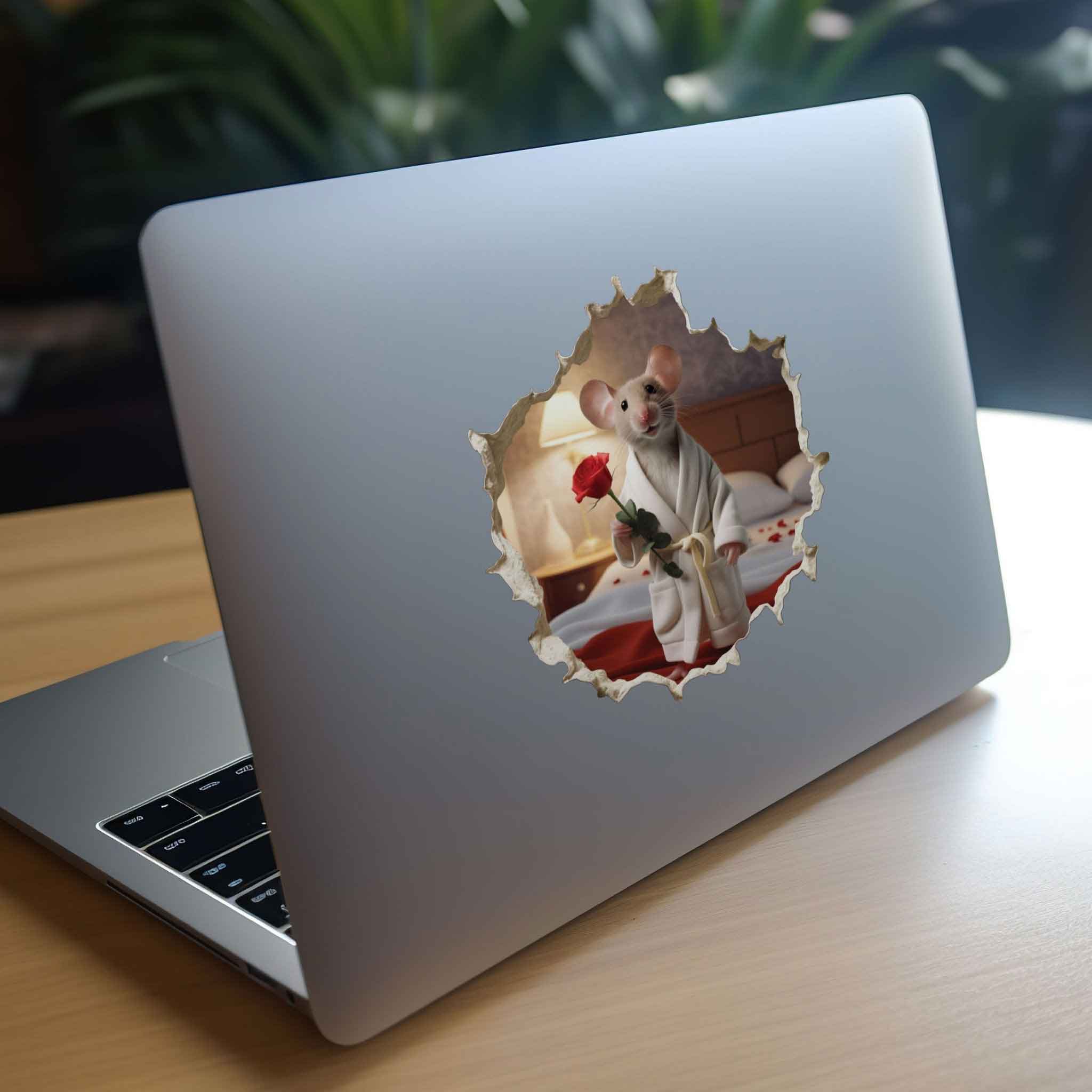 Romantic Rodent Mouse Hole Decal - My Wonderful Walls